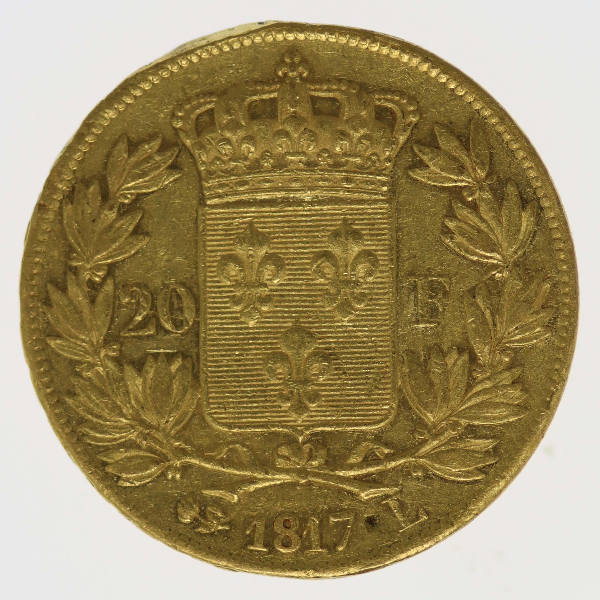 Frankreich Louis XVIII. 20 Francs 1817 L