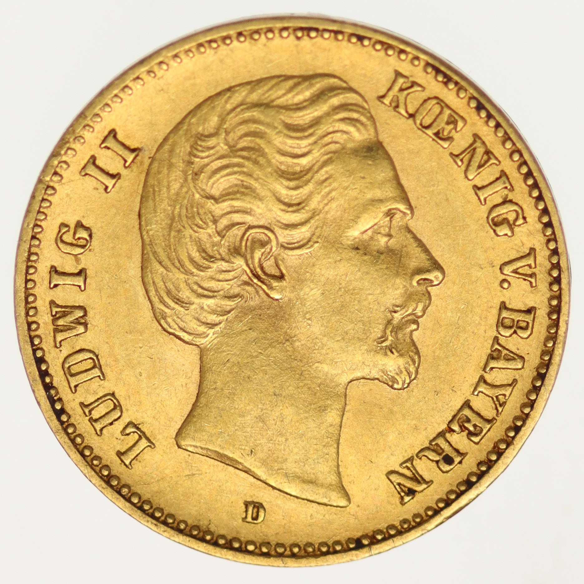 Bayern Ludwig II. 5 Mark 1877