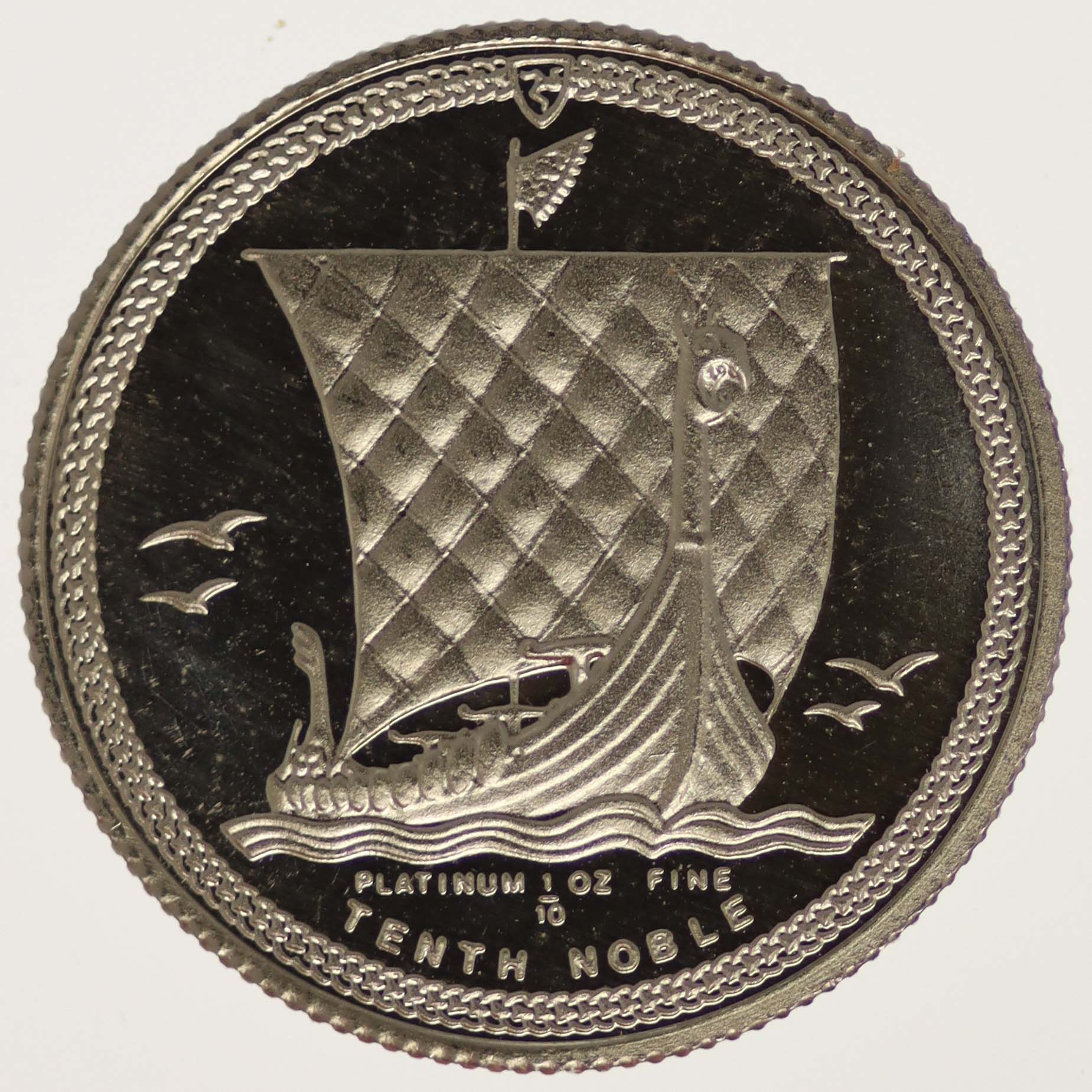 Großbritannien Isle of Man Elisabeth II. 1986 1/10 OZ Platin Noble