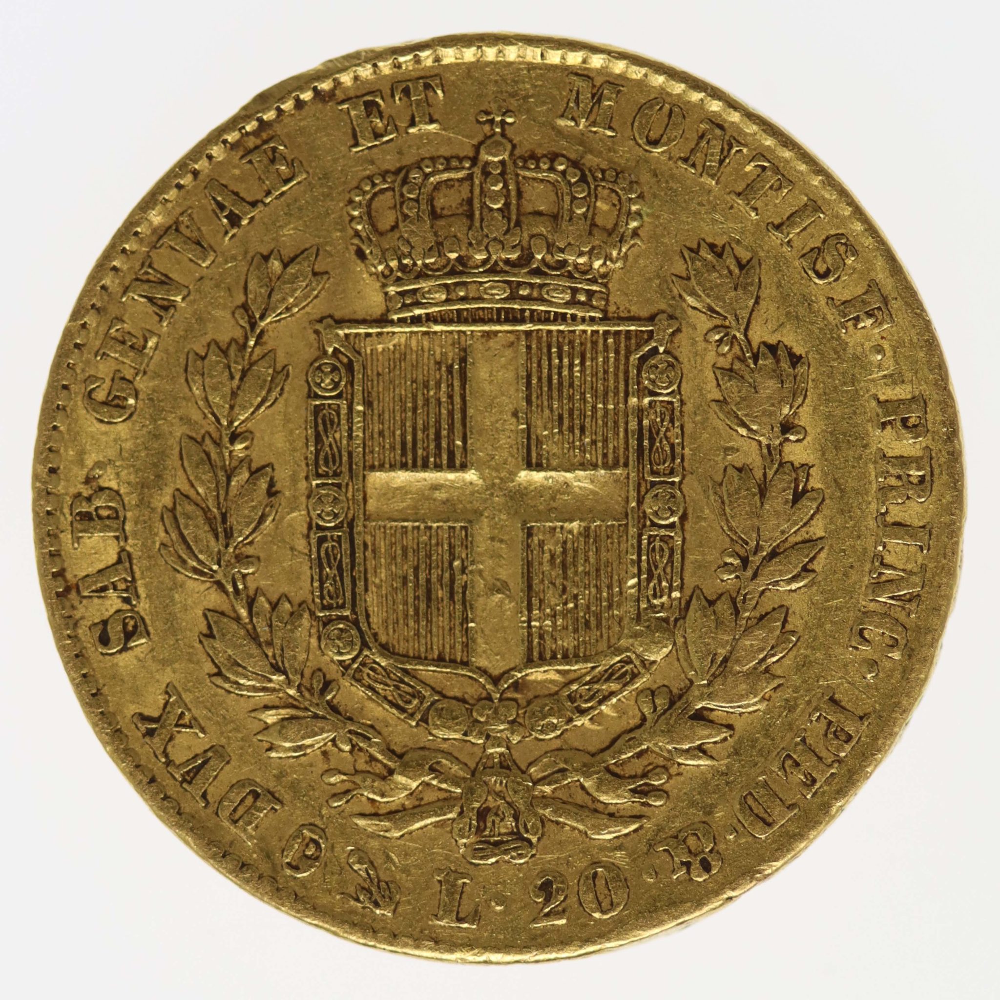 Italien Sardinien Karl Albert 20 Lire 1831