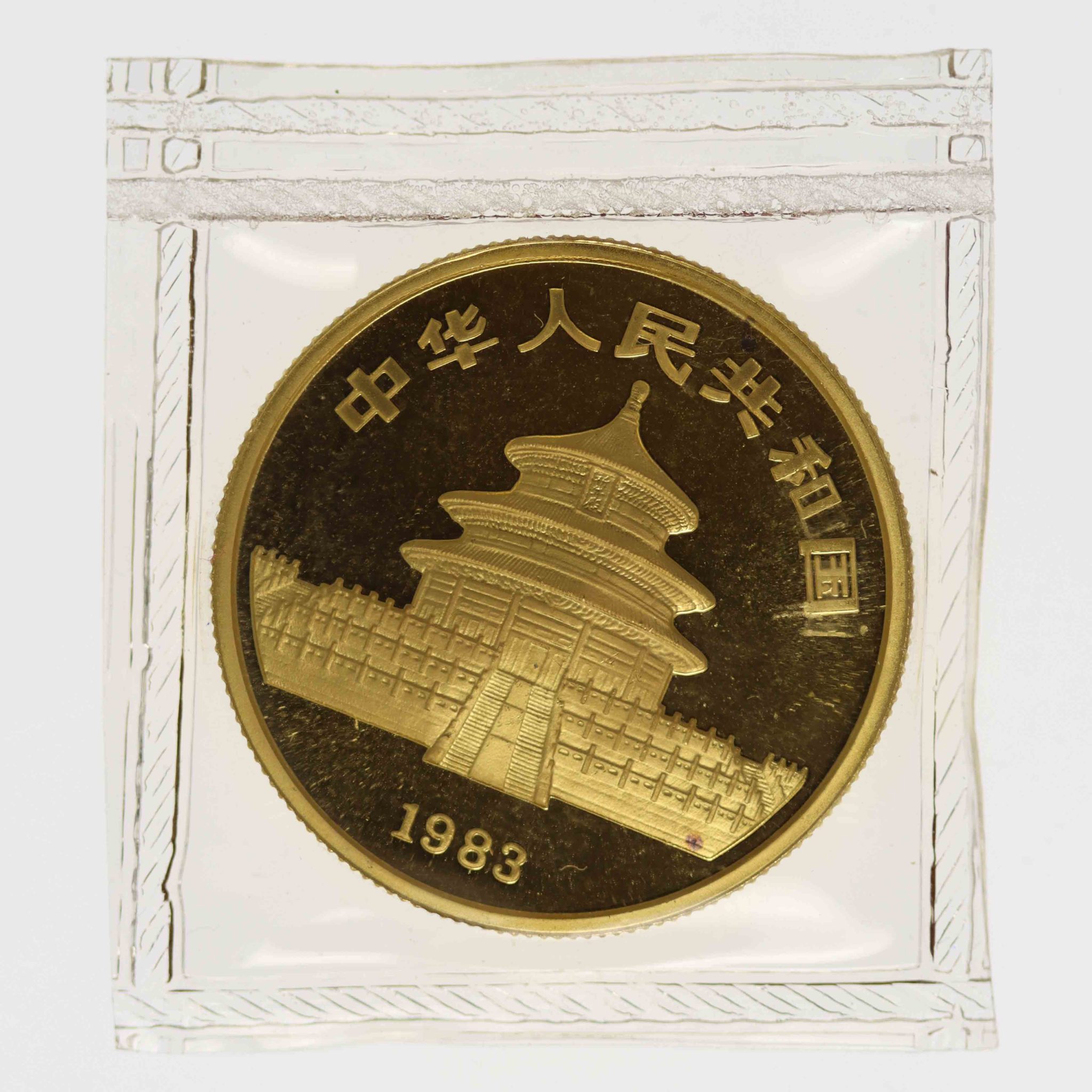China Panda 1/2 Unze 1983