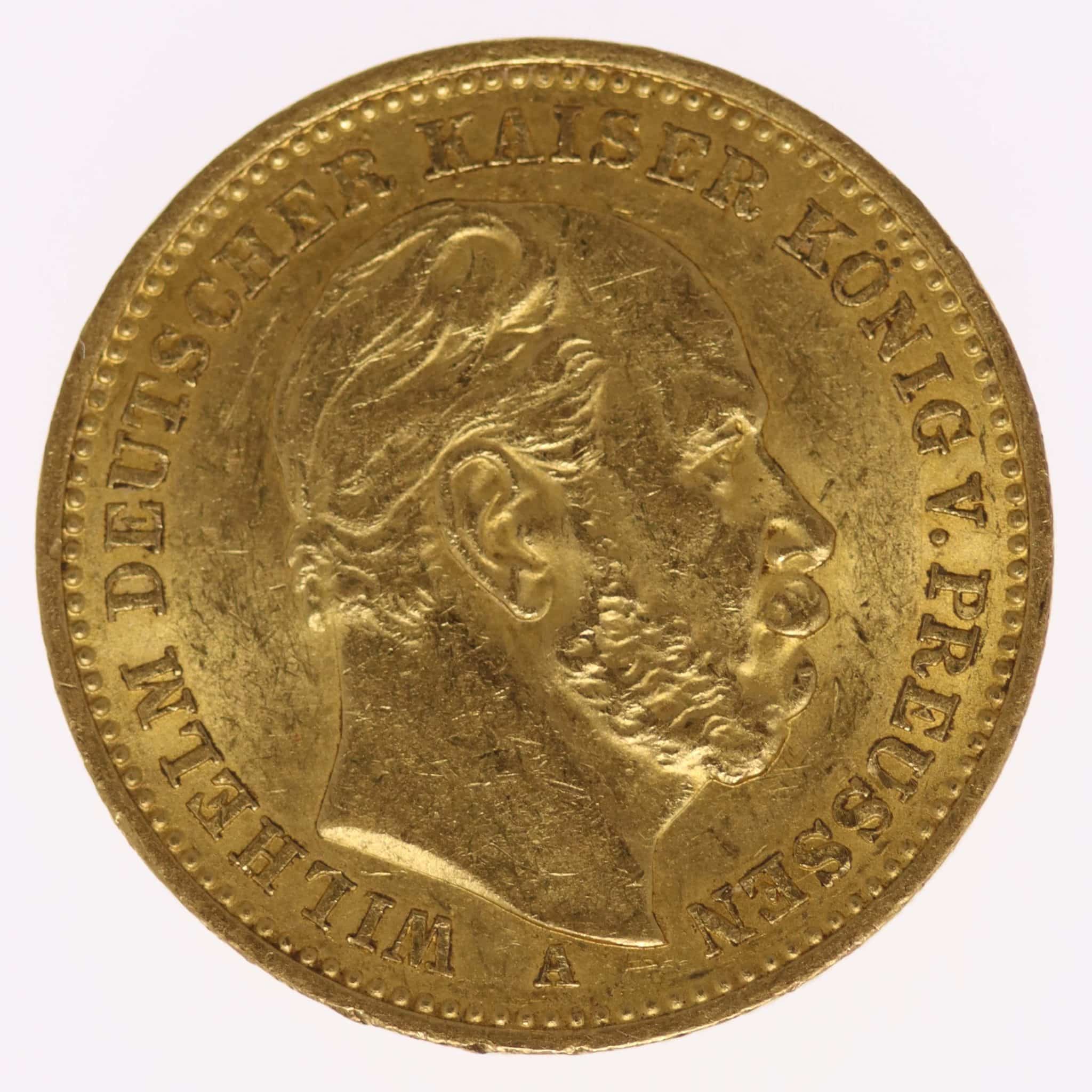 Preussen Wilhelm I. 20 Mark 1882 A