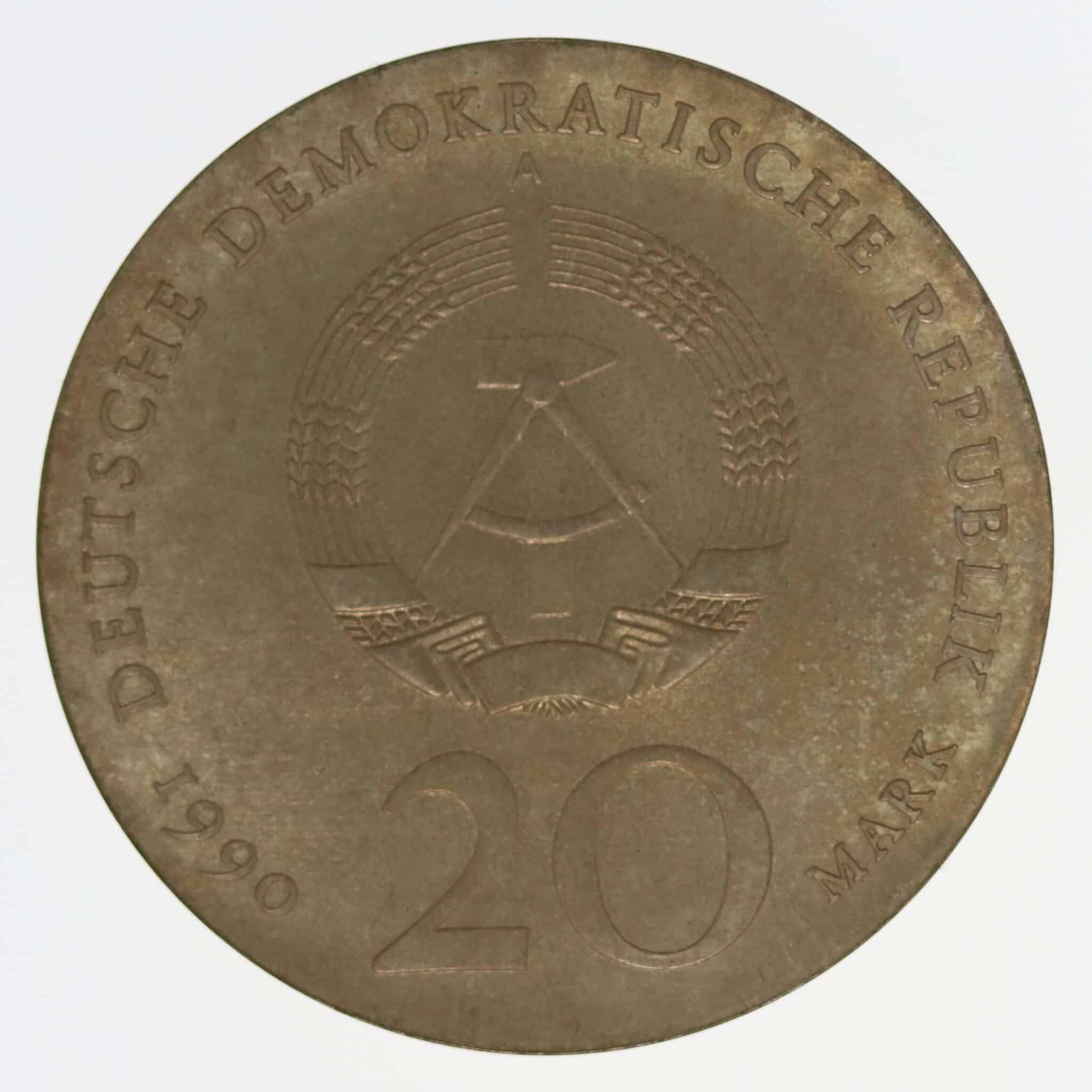 DDR 20 Mark 1990 Schlüter