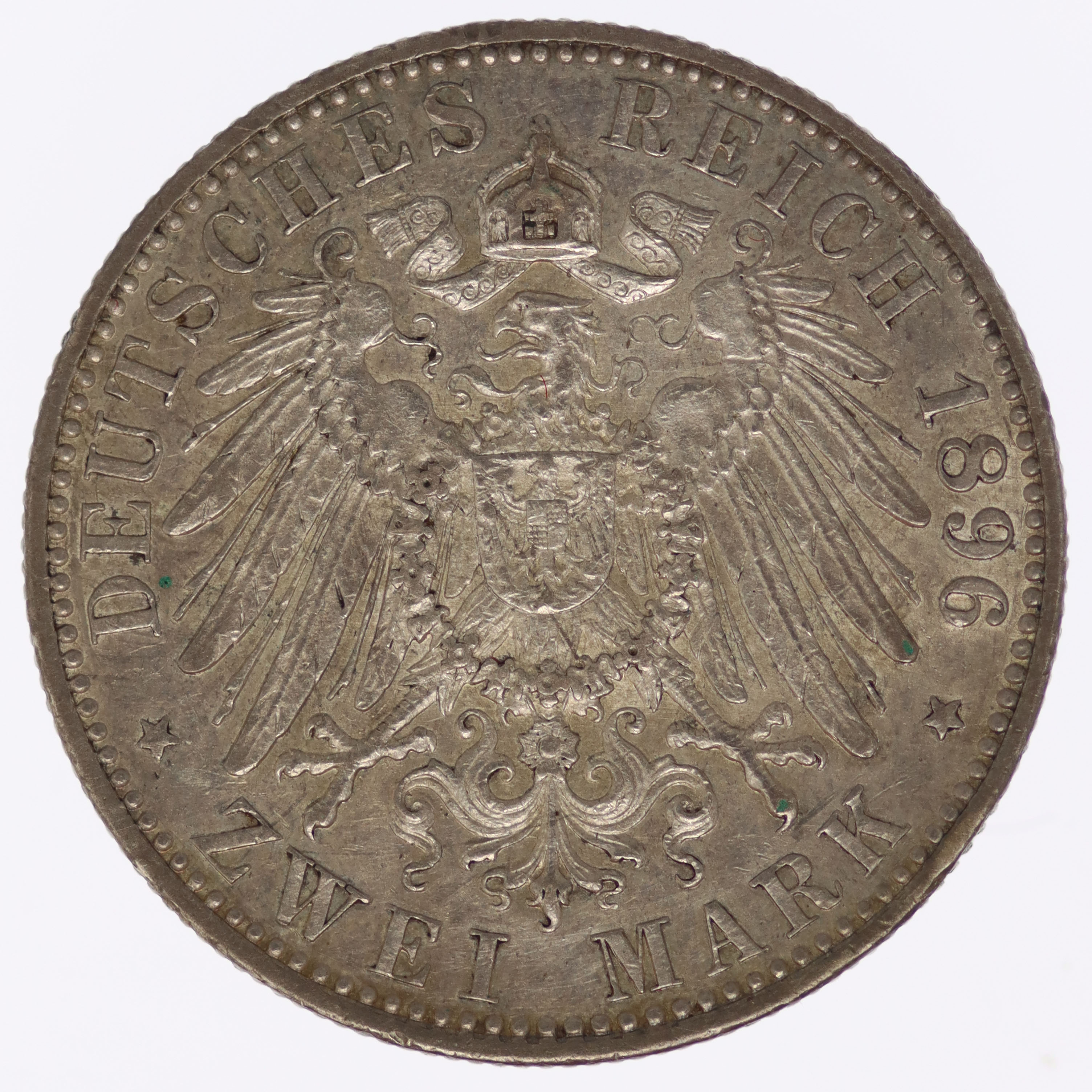 Schwarzburg Sondershausen Karl Günther 2 Mark 1896