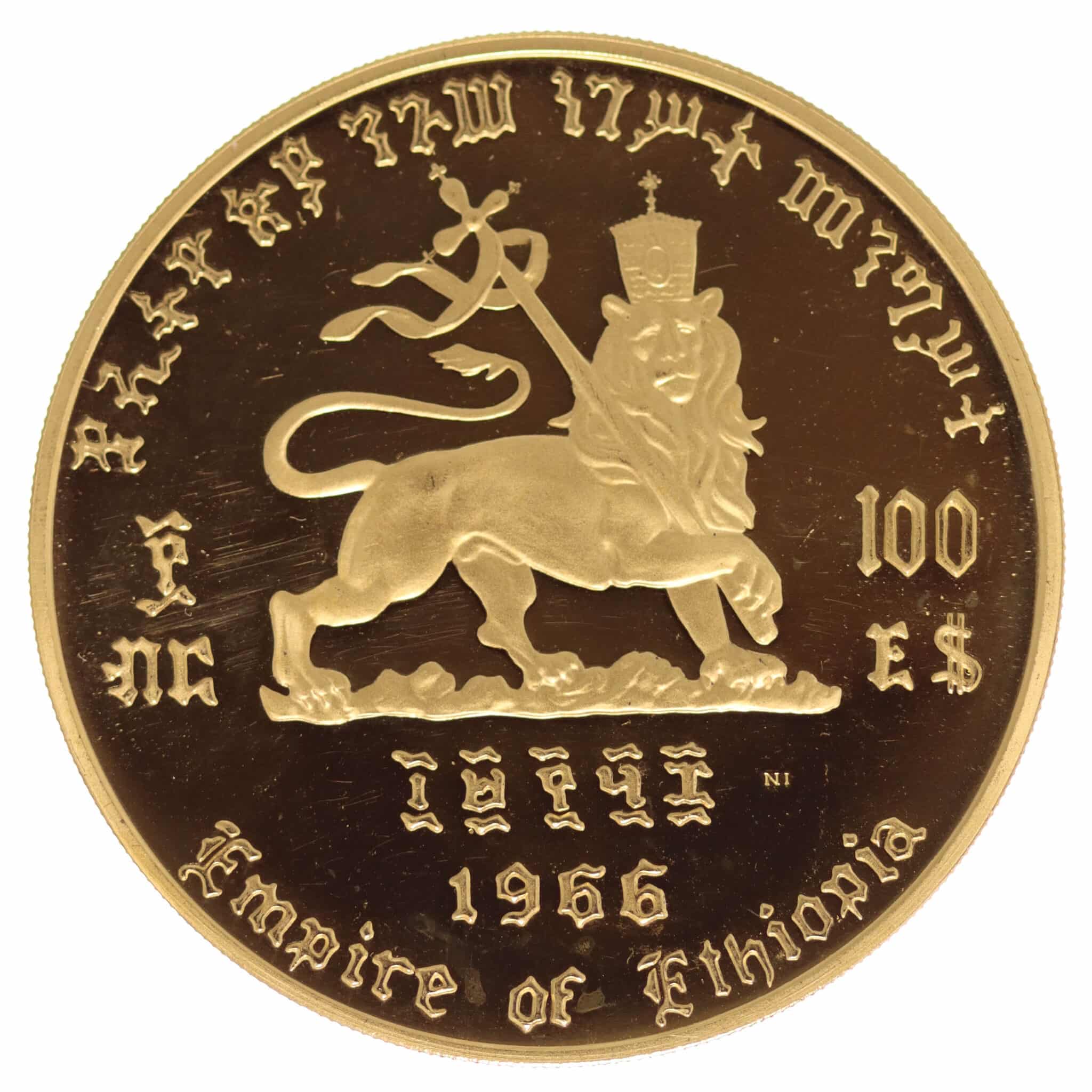 Äthiopien Haile Selassi 100 Dollars 1966