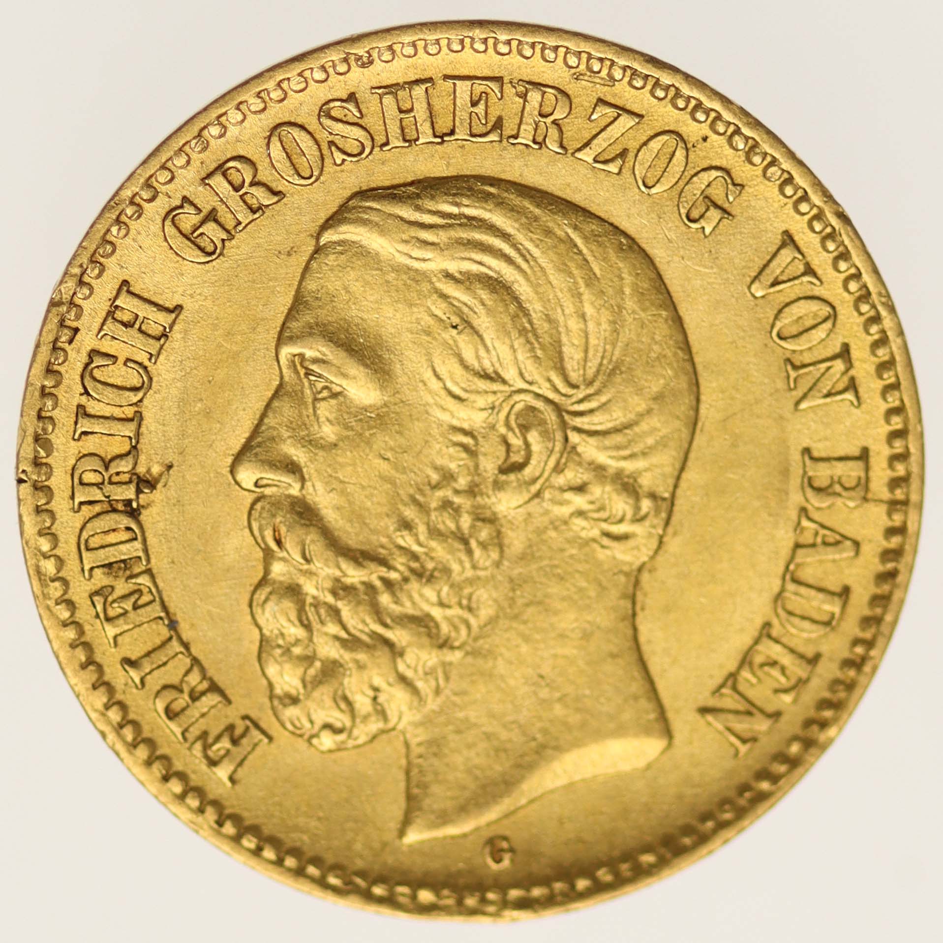 Baden Friedrich I. 5 Mark 1877 G