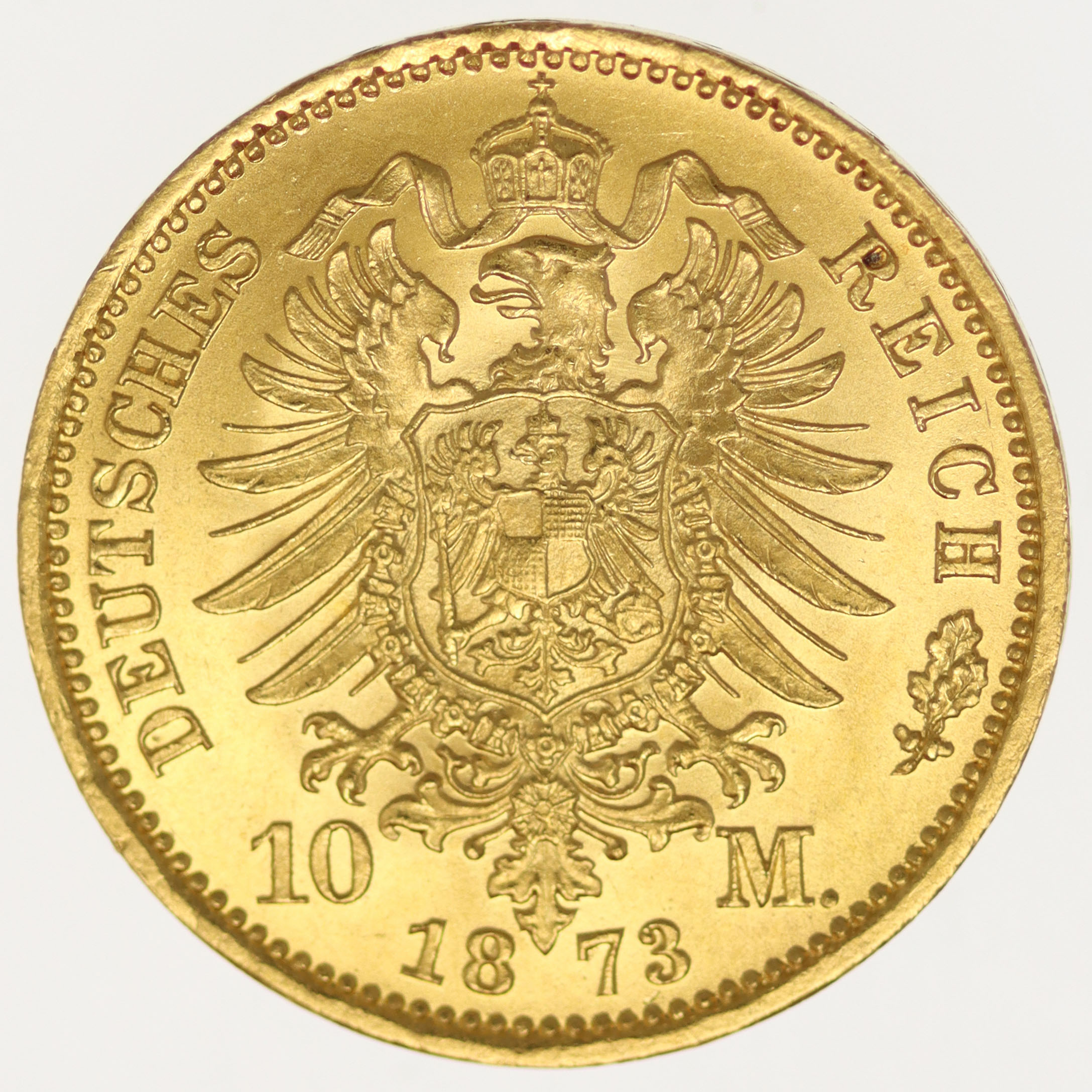 Preussen Wilhelm I. 10 Mark 1873 A