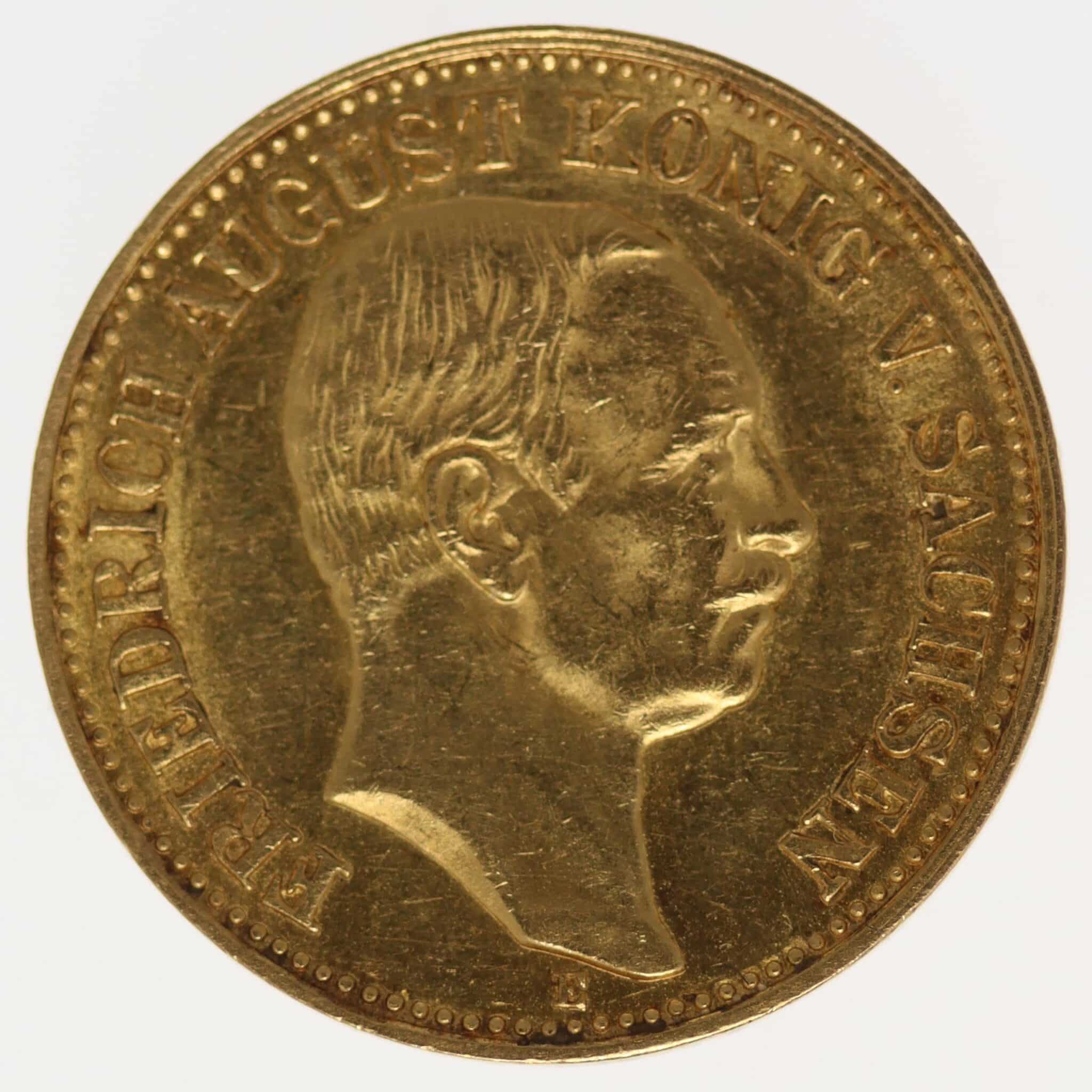 Sachsen Friedrich August 10 Mark 1907