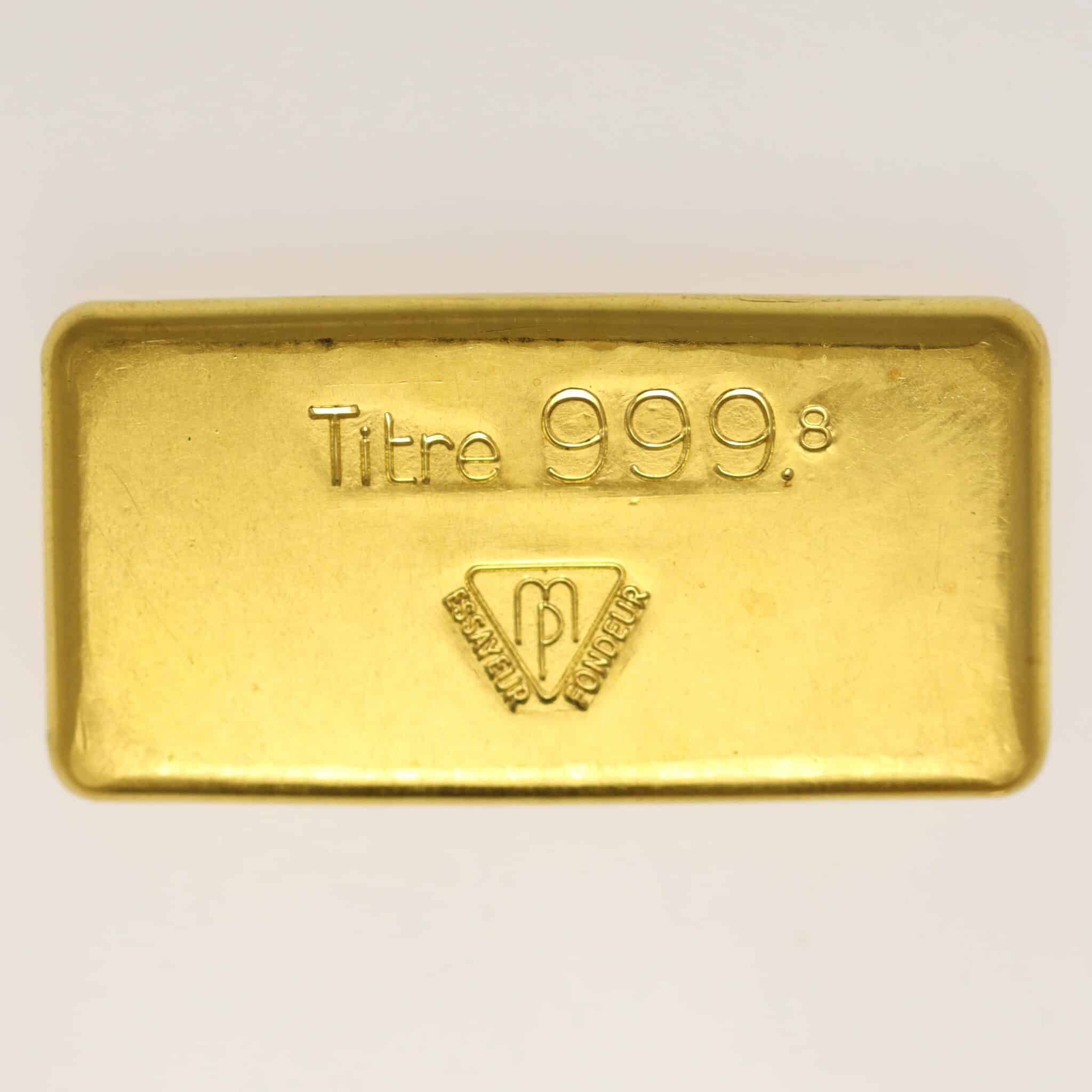 Goldbarren 100 Gramm SBS Societe de Banque Suisse