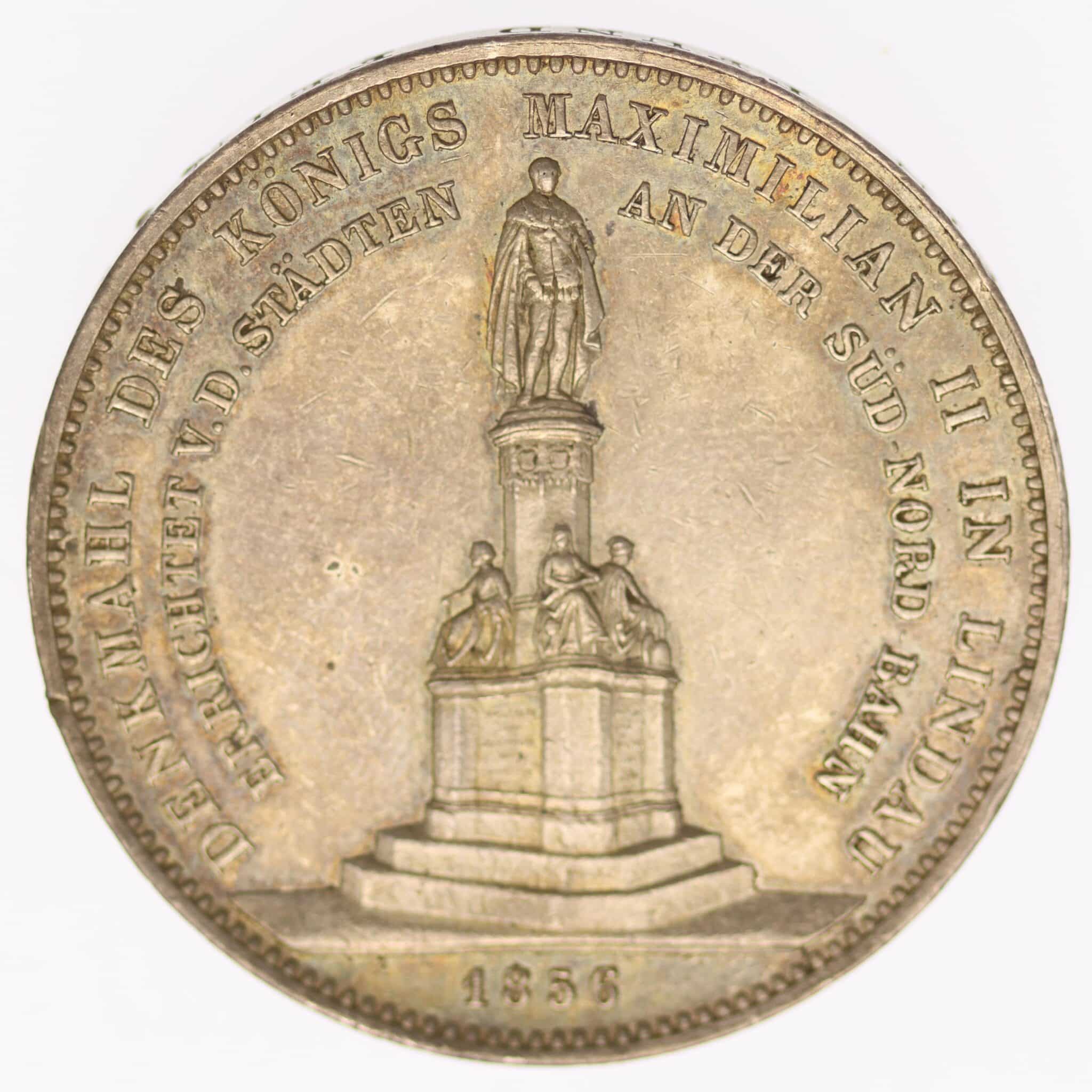 Bayern Maximilian II. Doppeltaler 1856