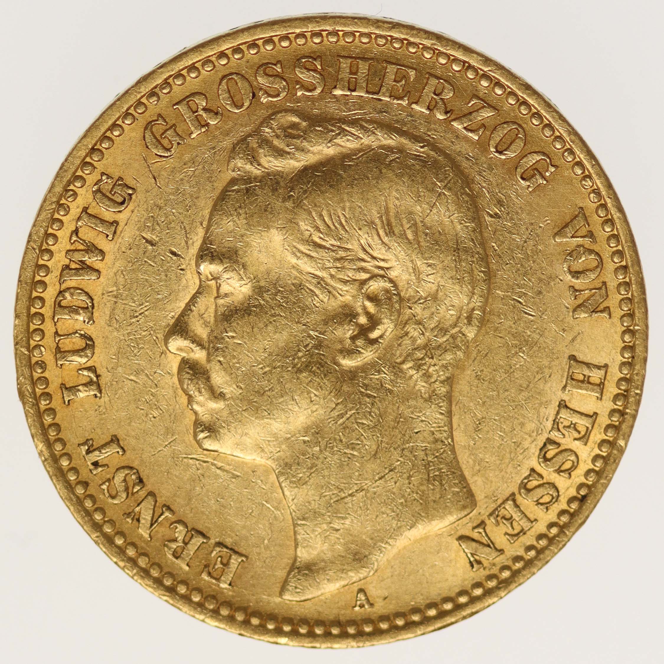 Hessen Ernst Ludwig 20 Mark 1908 A