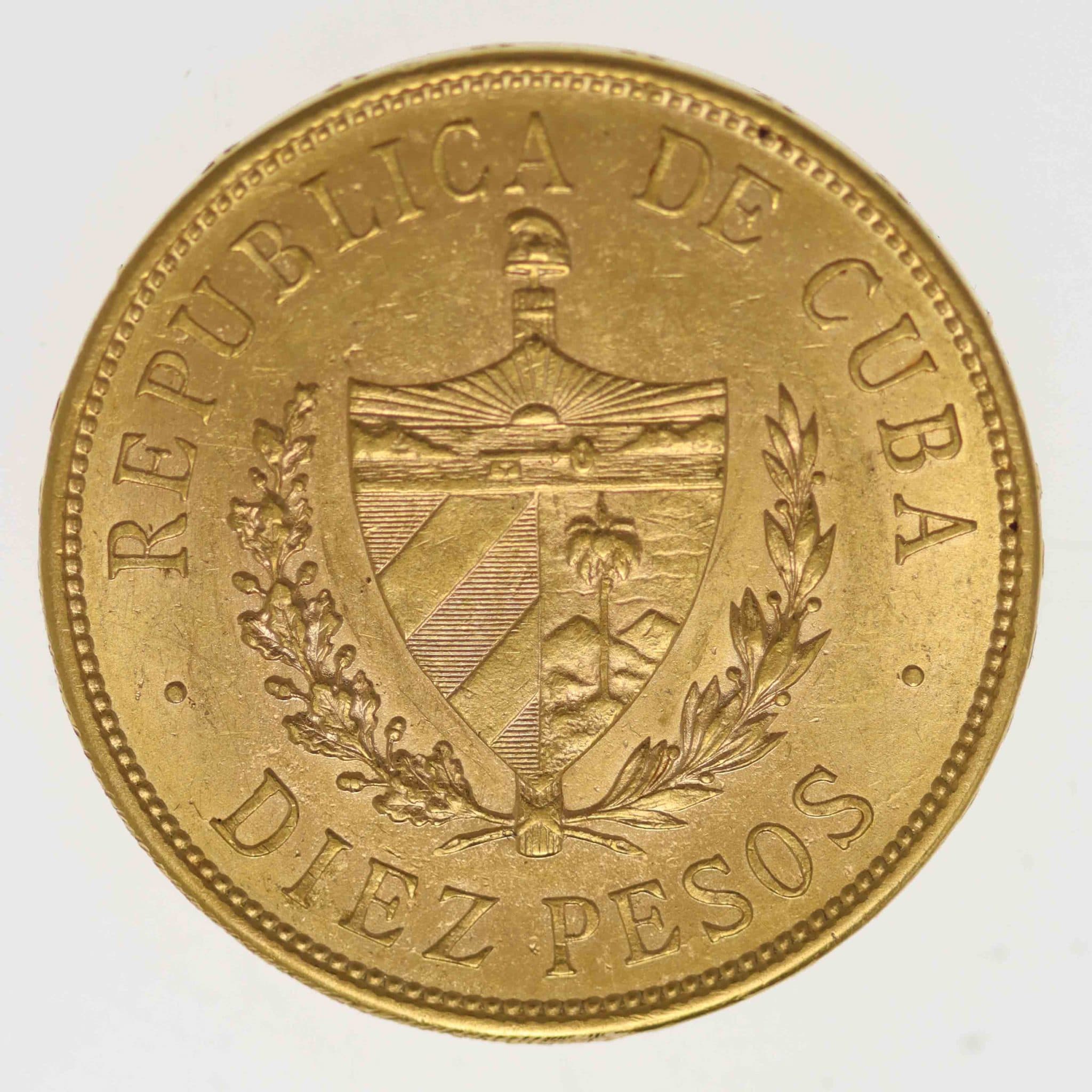 Kuba 10 Pesos 1916