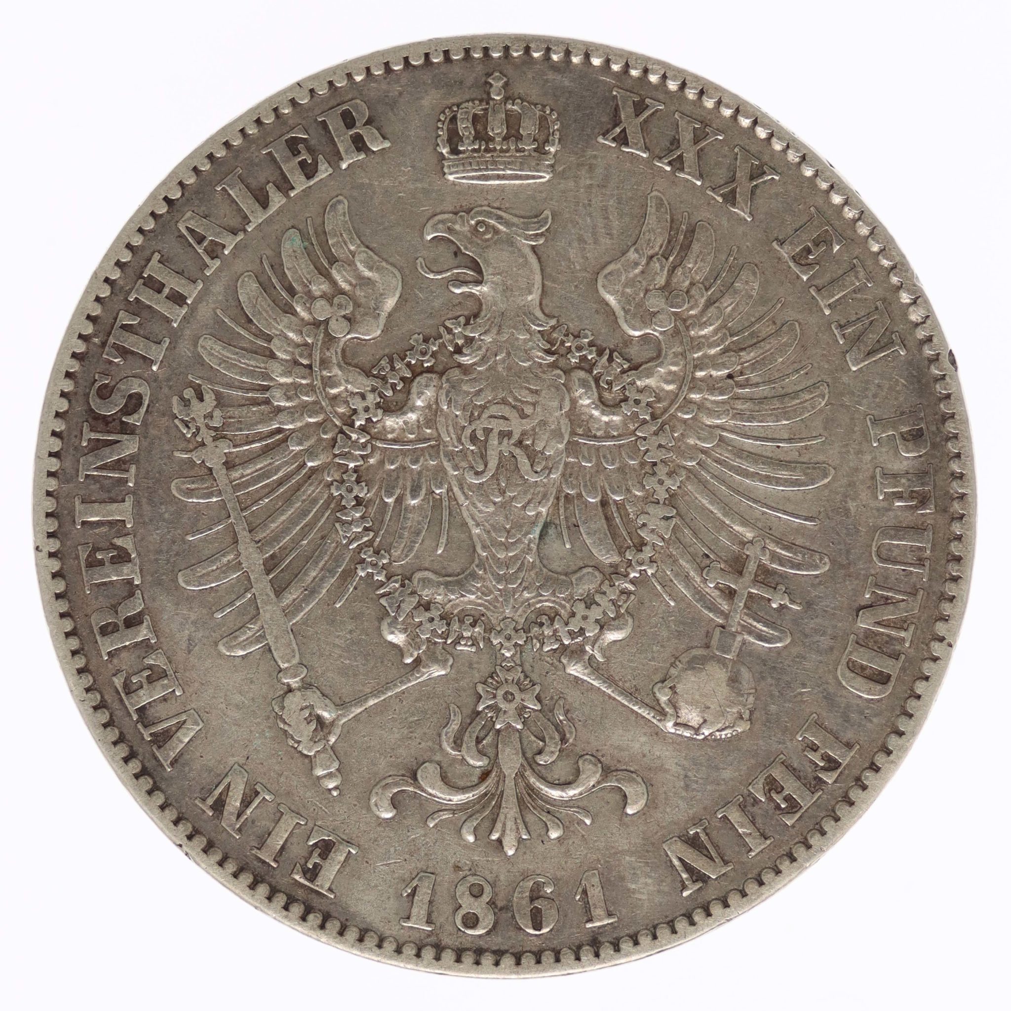 Preussen Friedrich Wilhelm IV. Vereinstaler 1861