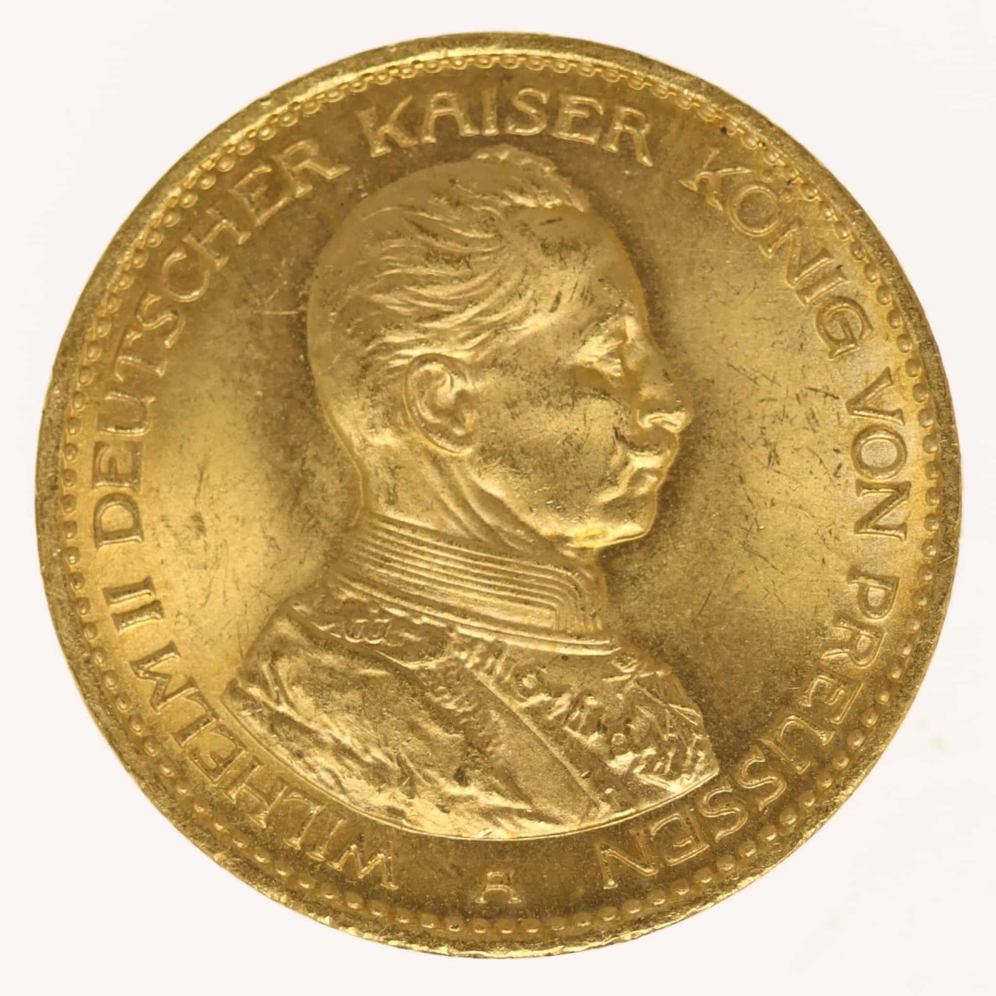 Preussen Wilhelm II. 20 Mark 1914 A