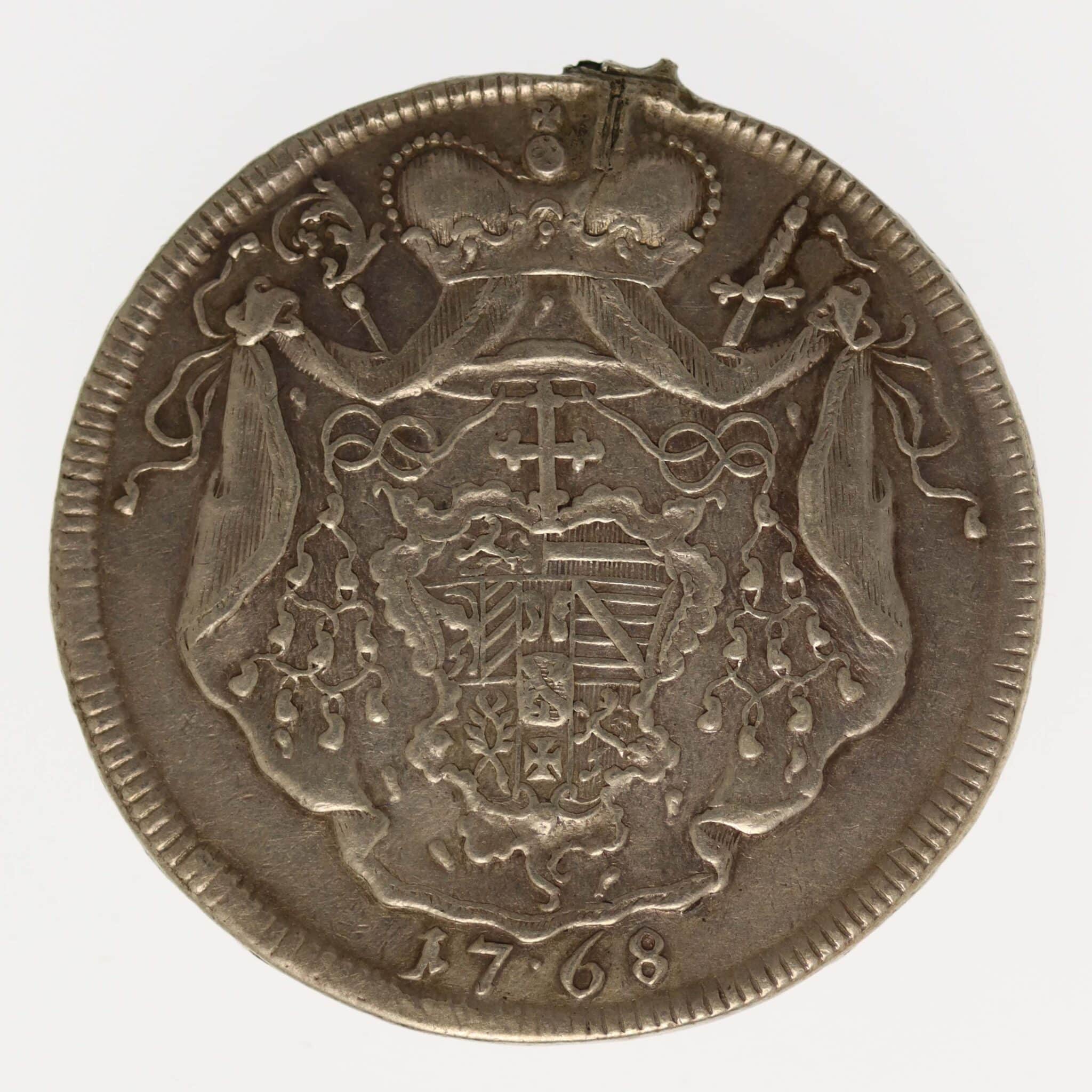 Österreich Salzburg Sigismund III. Graf Schrattenbach Taler 1768