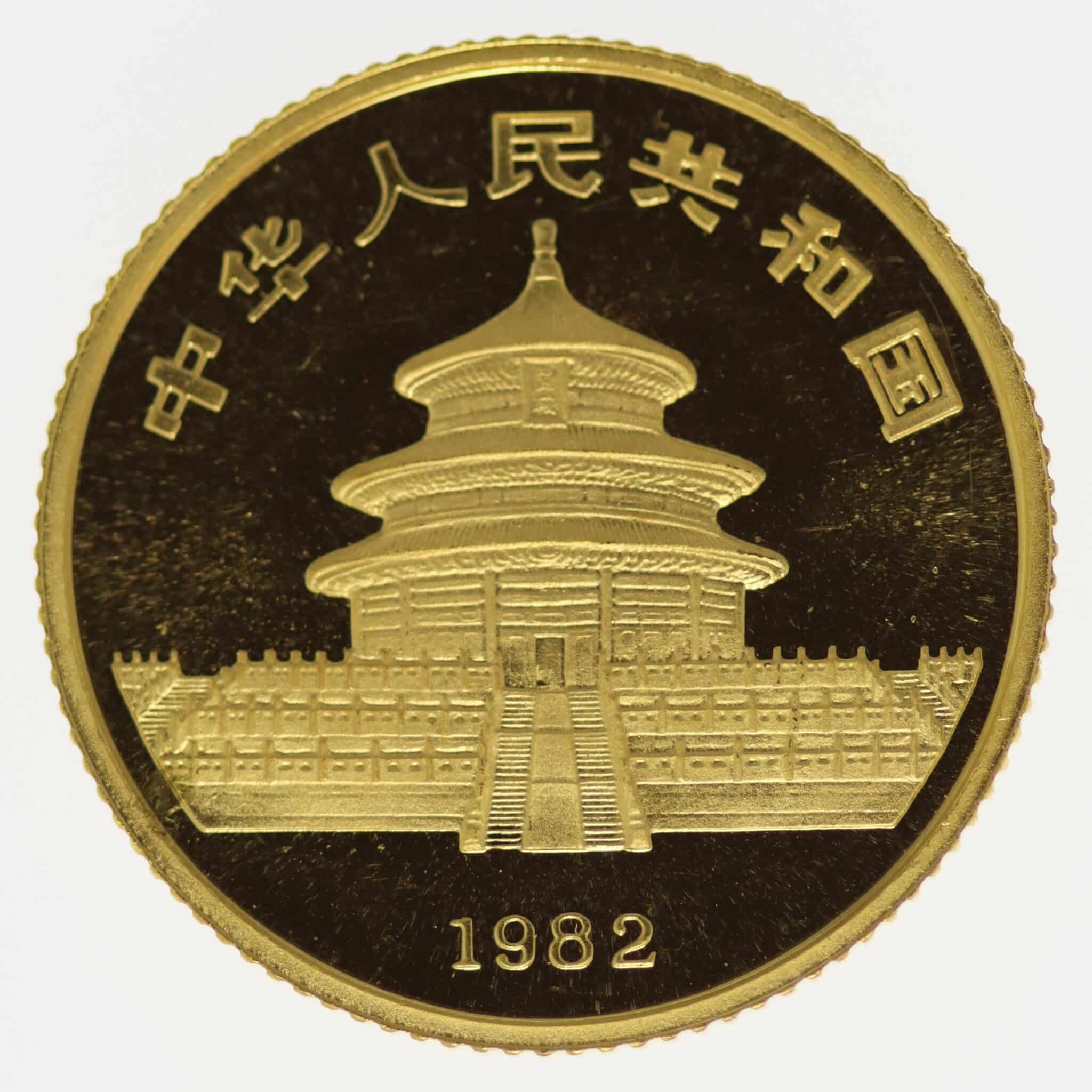 China Panda 1/10 Unze 1982