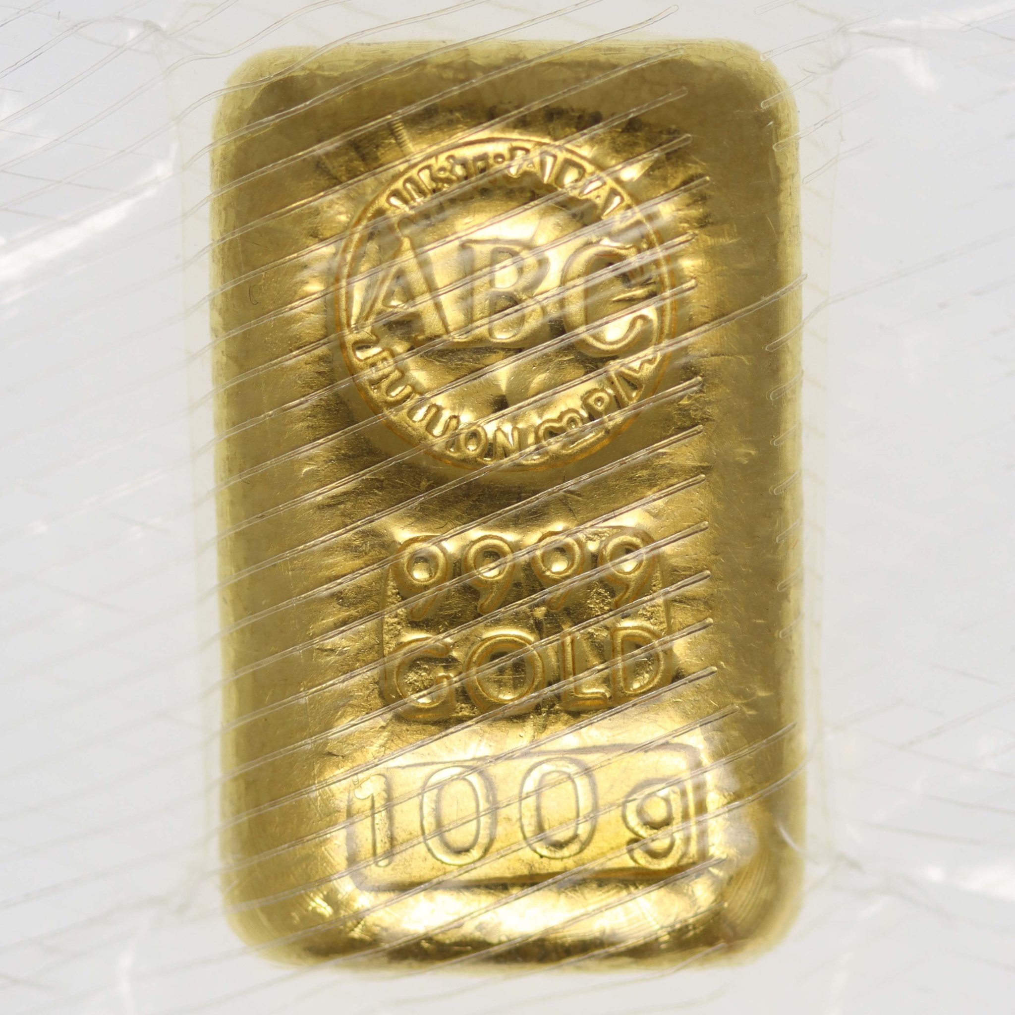 Goldbarren 100 Gramm Australien ABC