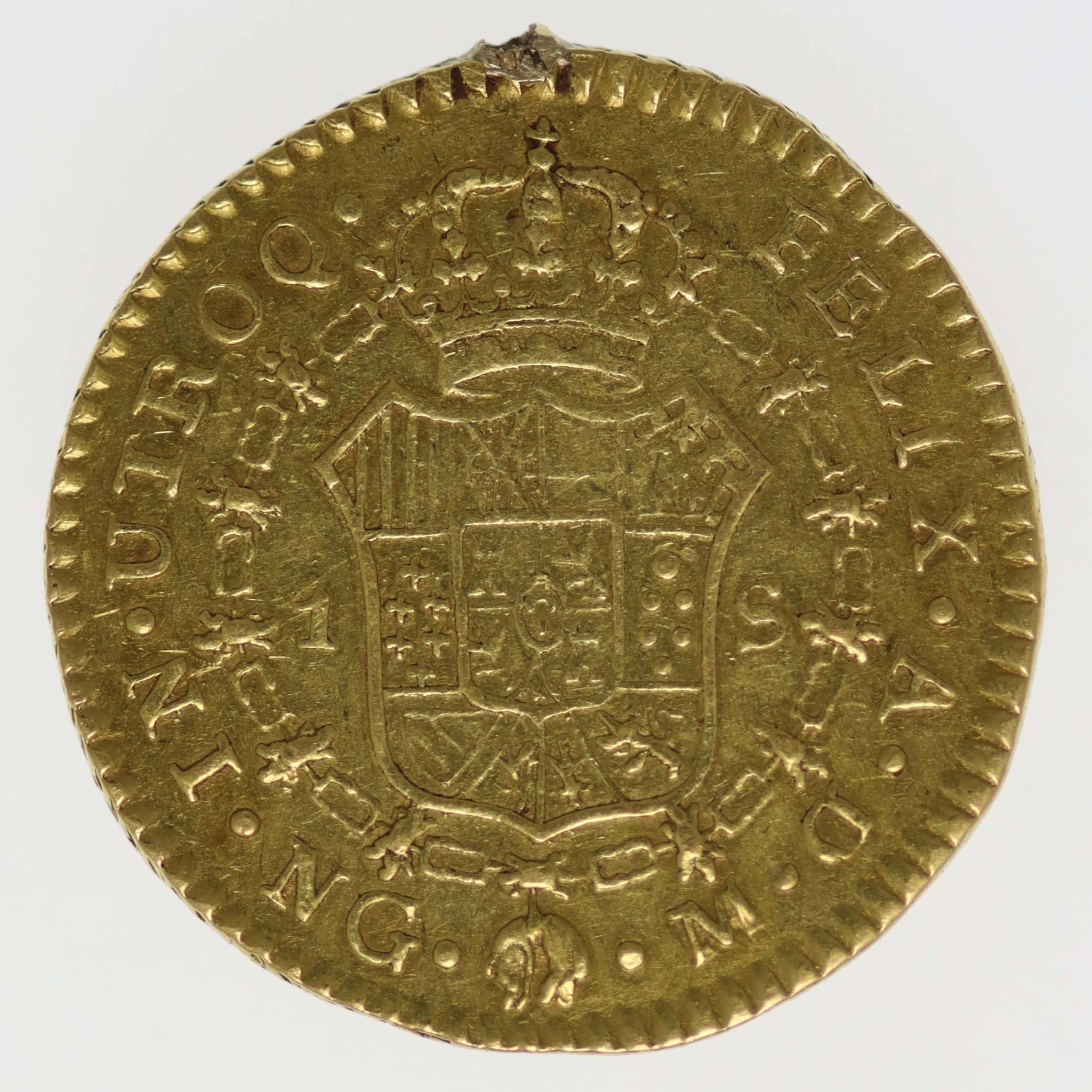 Guatemala Fernando VII Escudo 1817 NG M