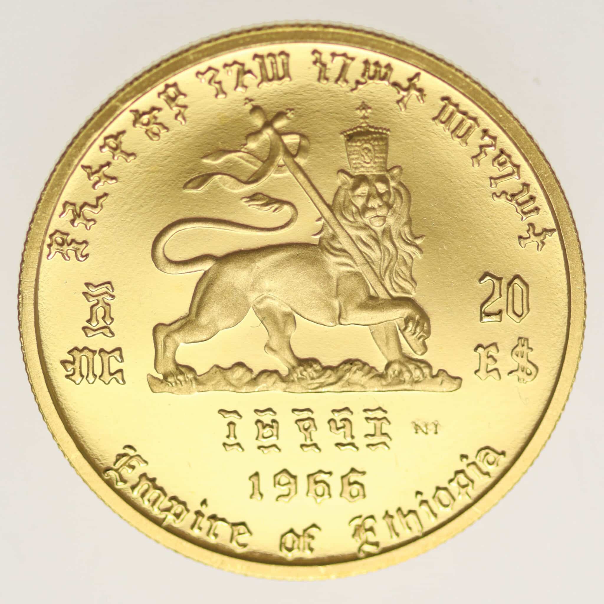 Äthiopien Haile Selassi 20 Dollars 1966