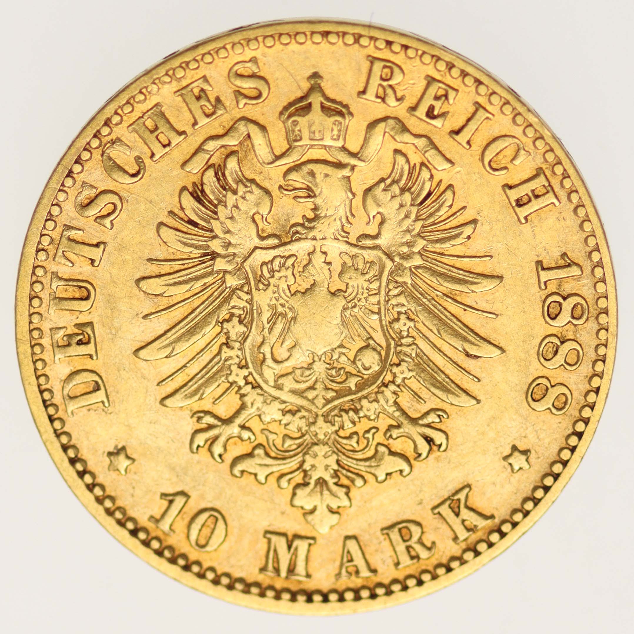 Württemberg Karl 10 Mark 1888
