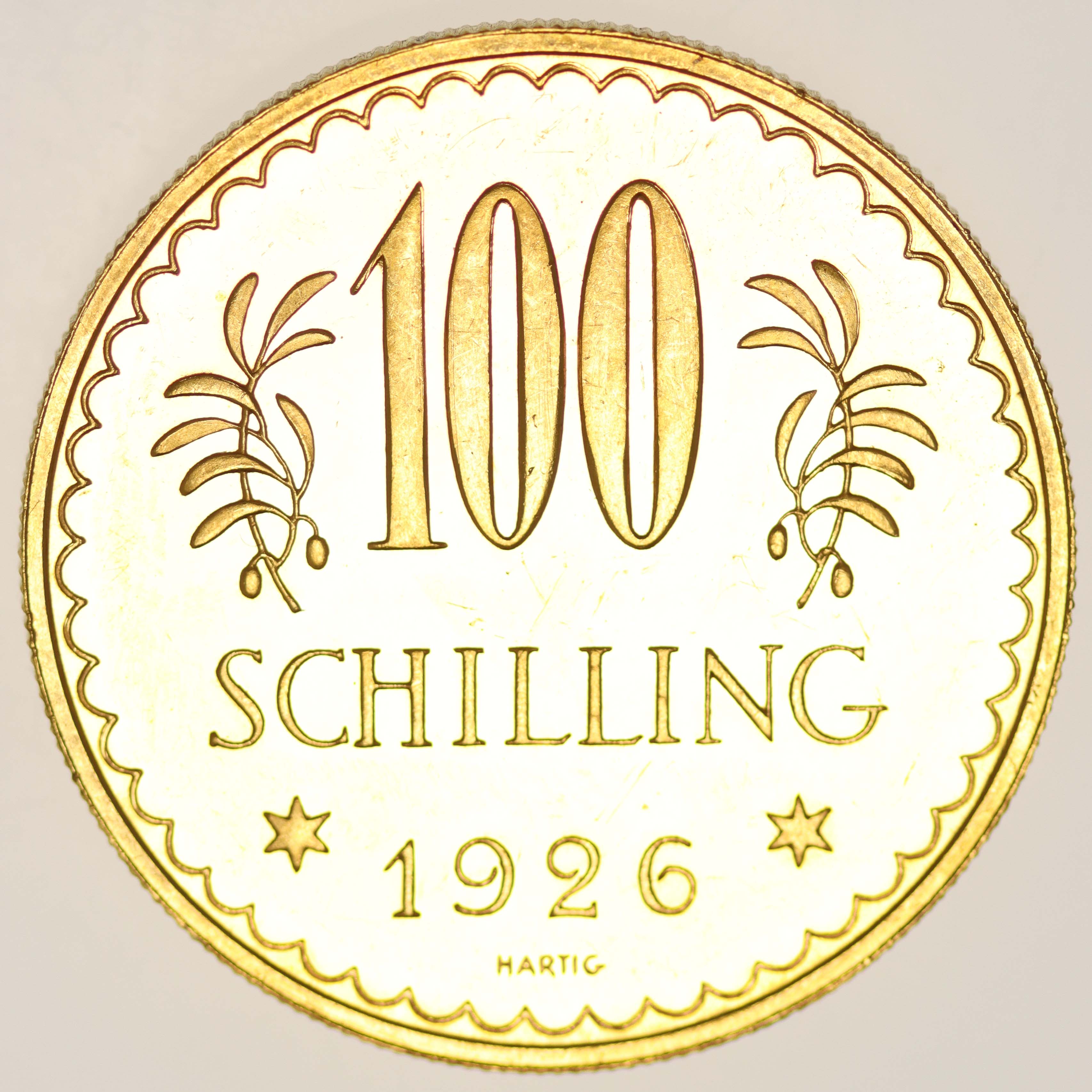 Österreich Republik 100 Schilling 1926