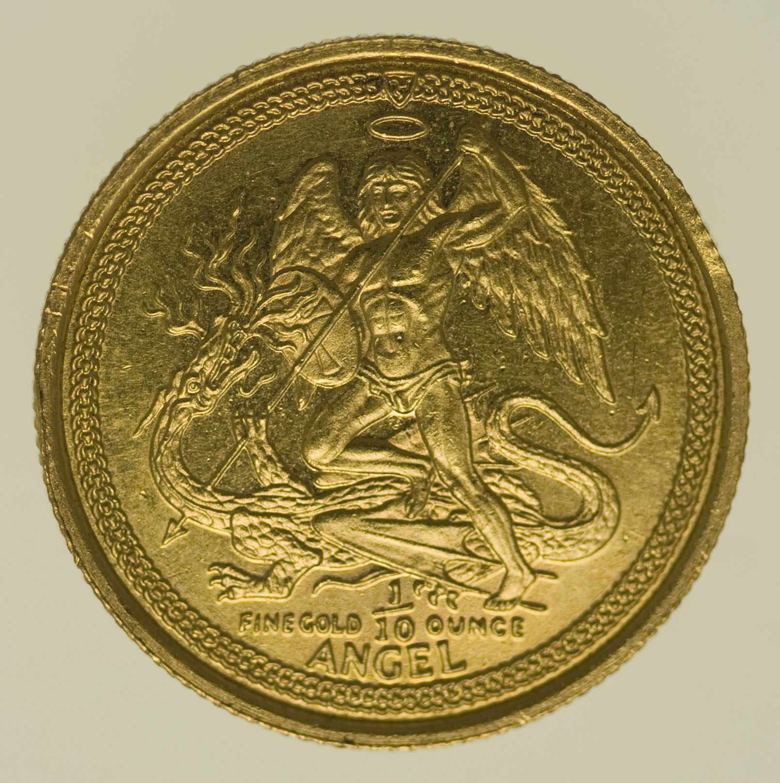 Isle of Man Elisabeth II. 1/10 OZ 1987 Angel