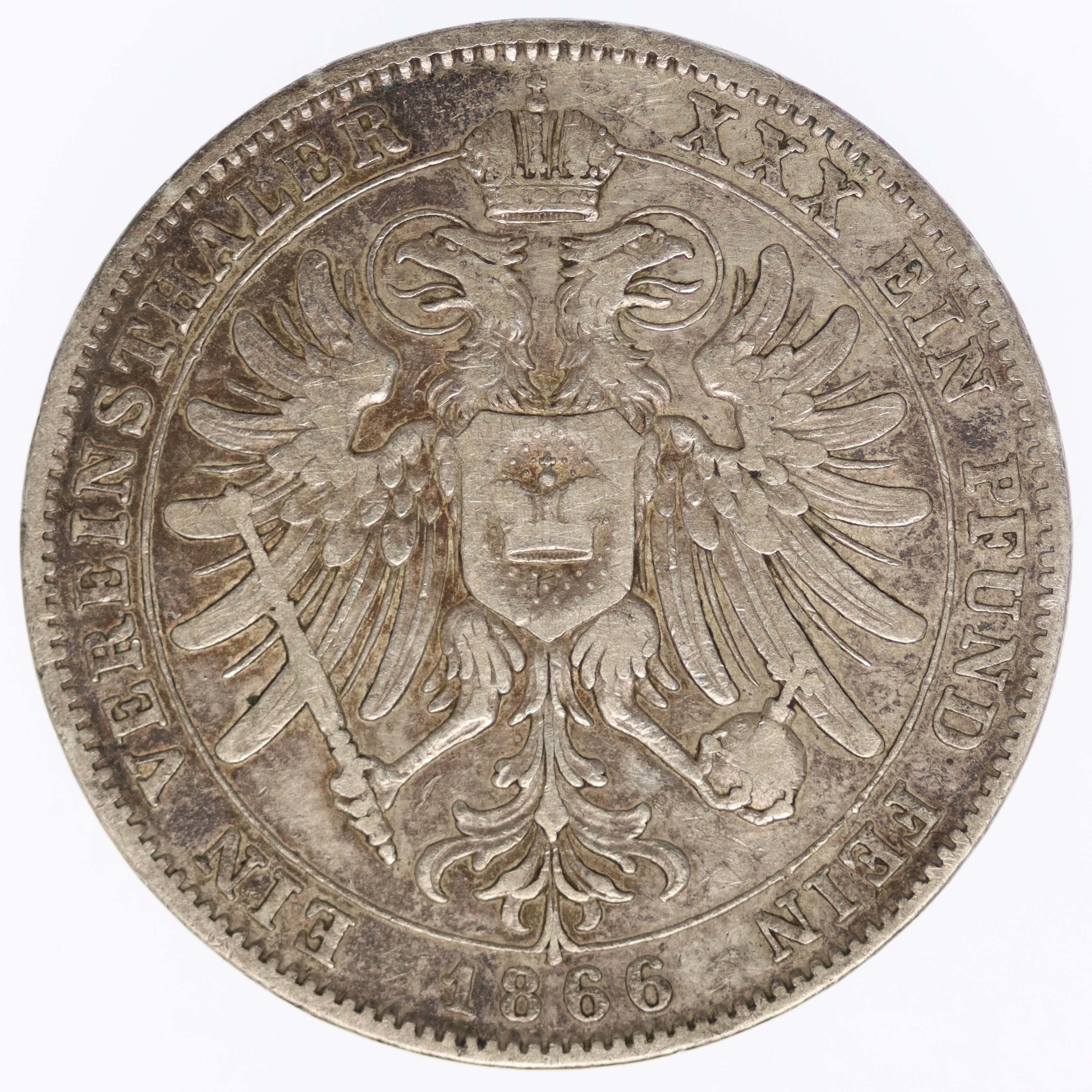 Schwarzburg Rudolstadt Friedrich Günther Vereinstaler 1866