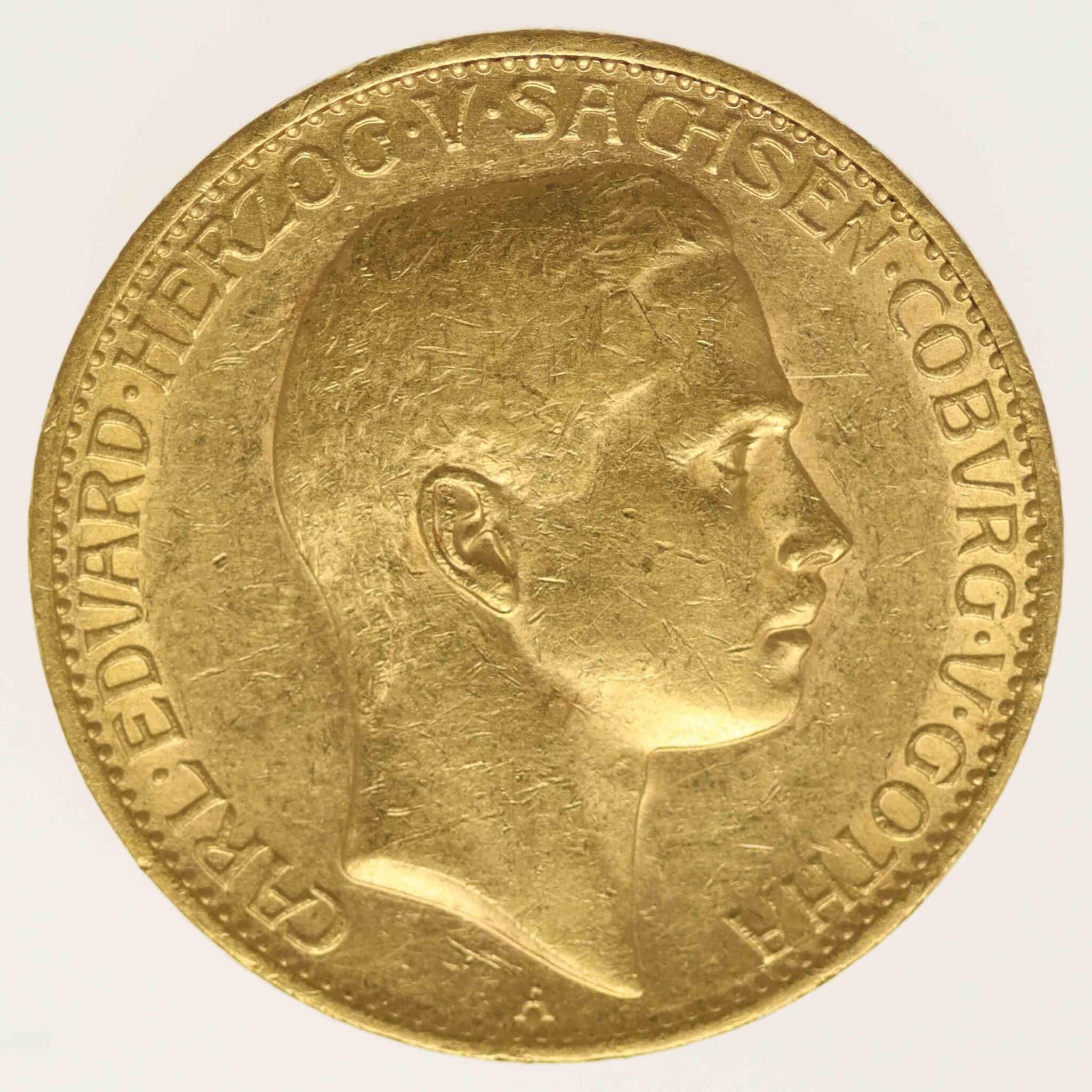 Sachsen Coburg Gotha Carl Eduard 20 Mark 1905