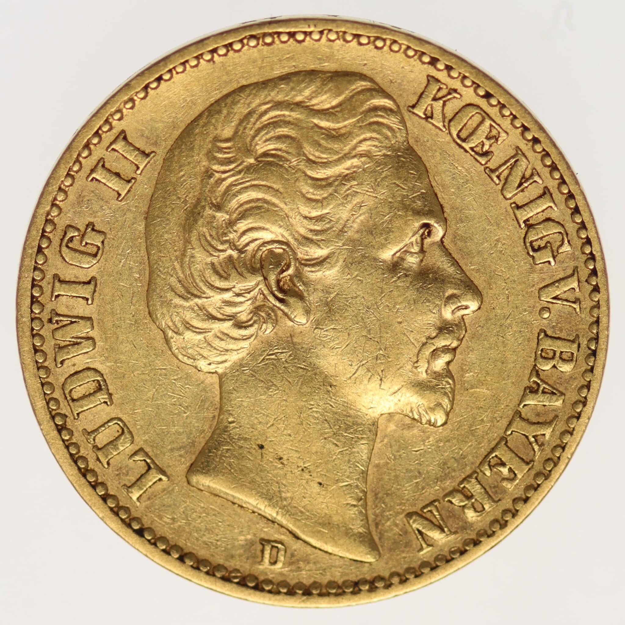 Bayern Ludwig II. 20 Mark 1876