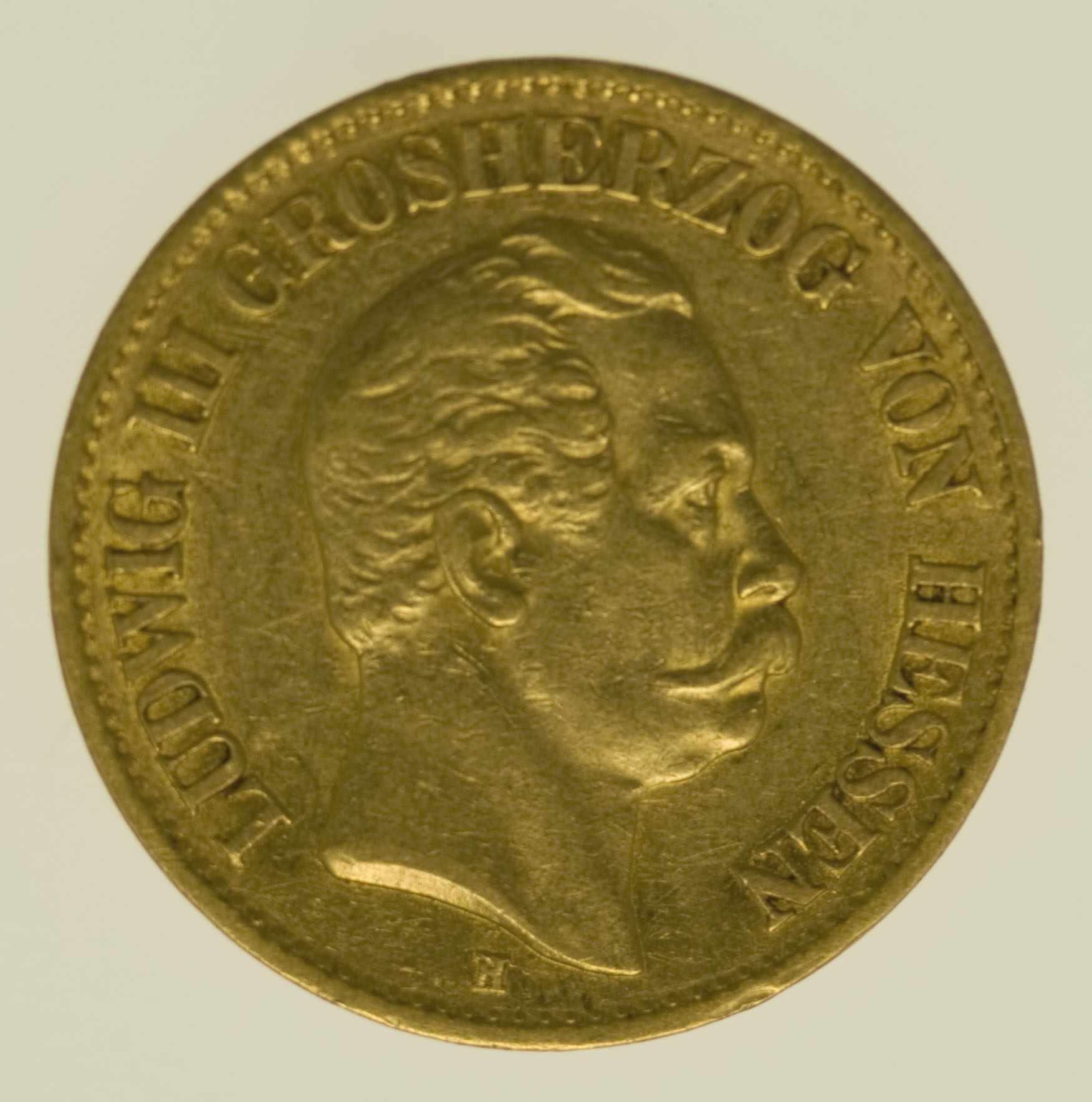 Hessen Ludwig III. 10 Mark 1876