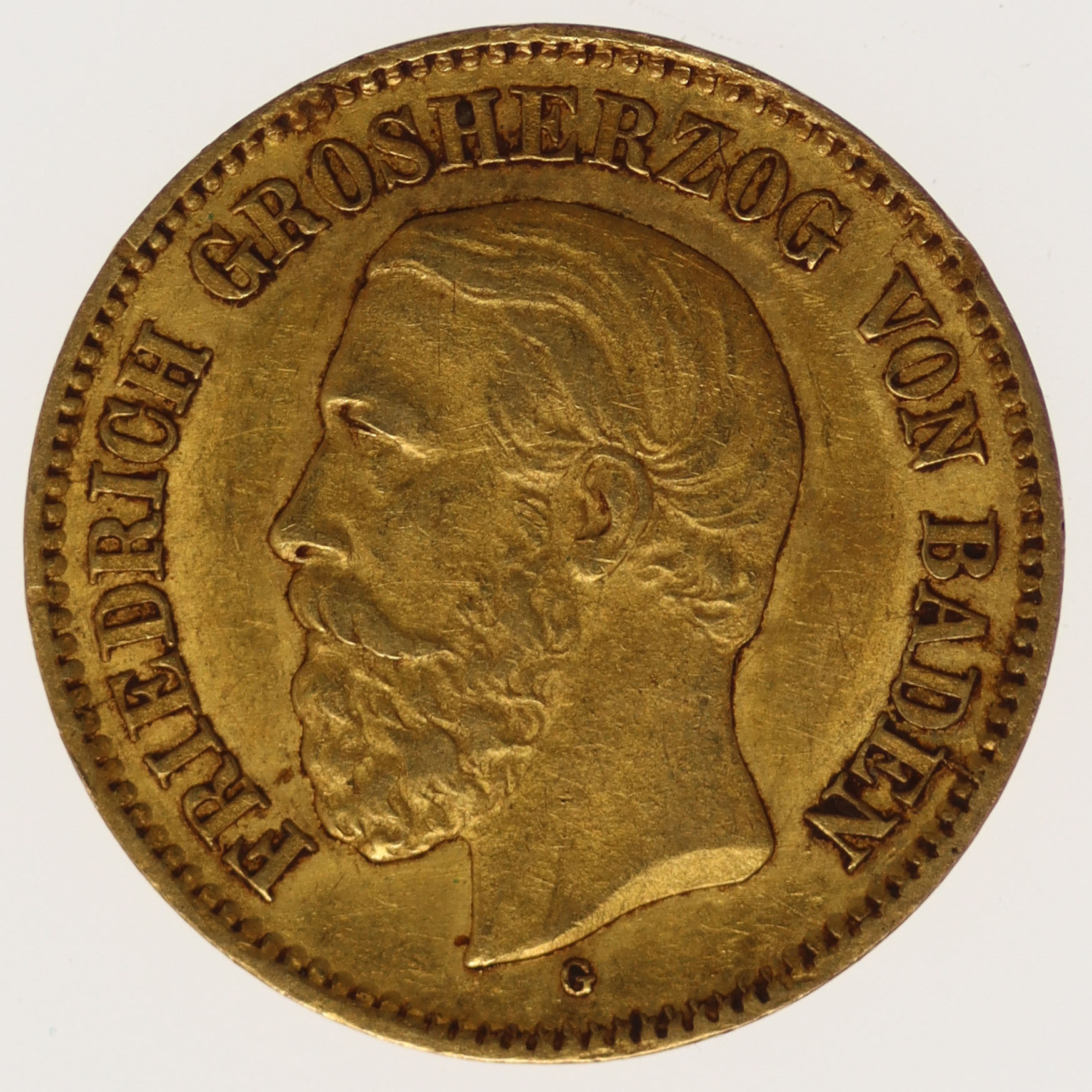 Baden Friedrich I. 5 Mark 1877 G