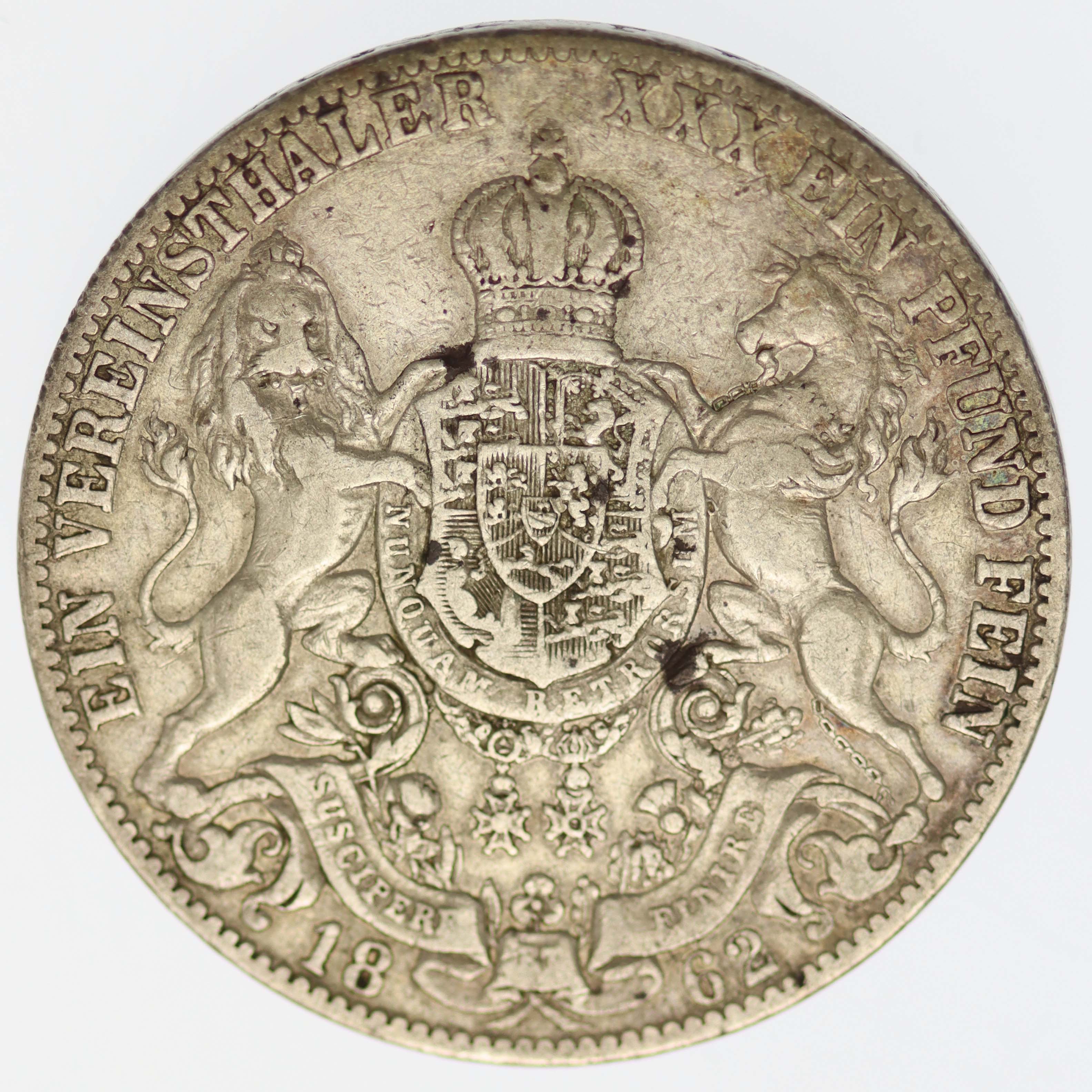 Hannover Georg V. Vereinstaler 1862 B