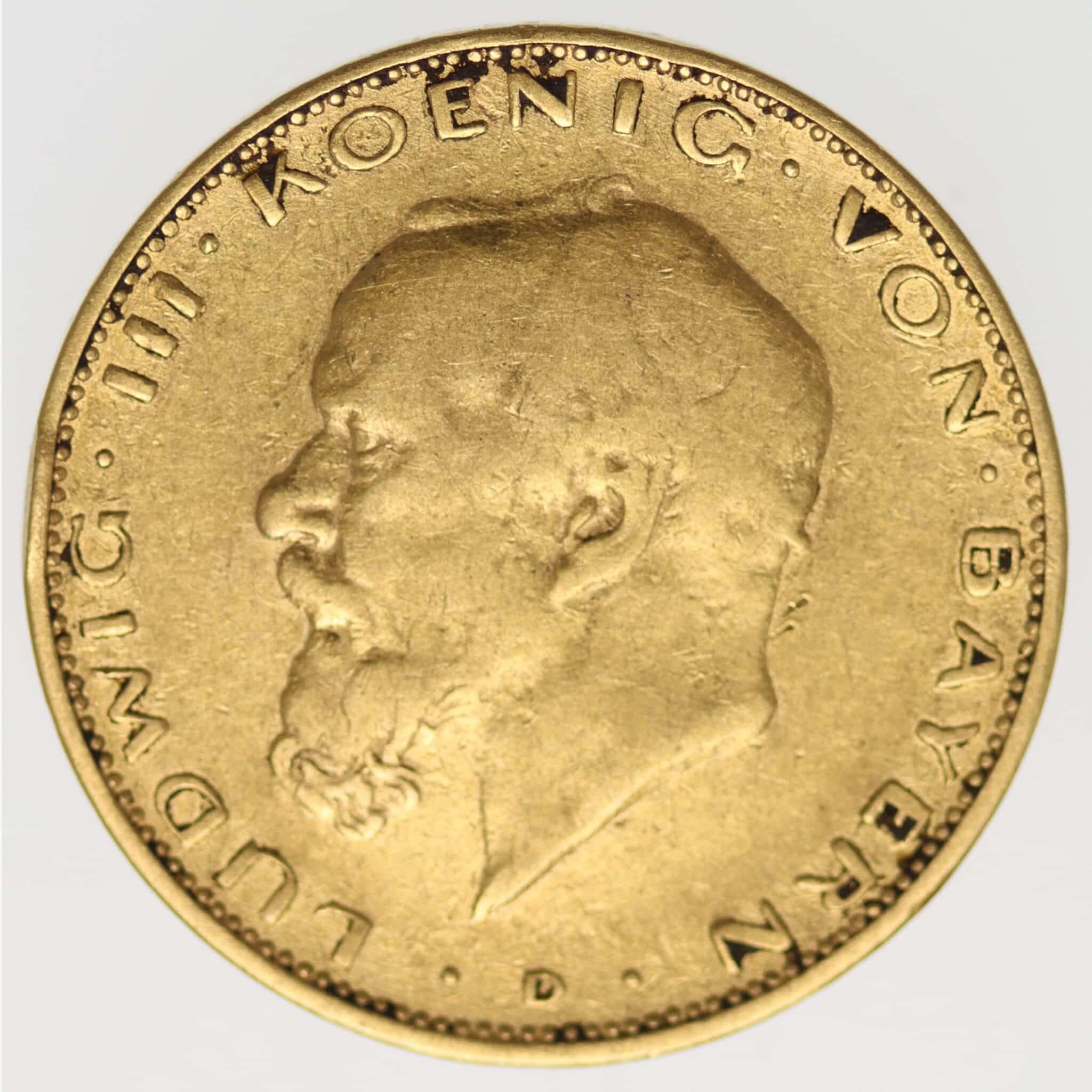 Bayern Ludwig III. 20 Mark 1914