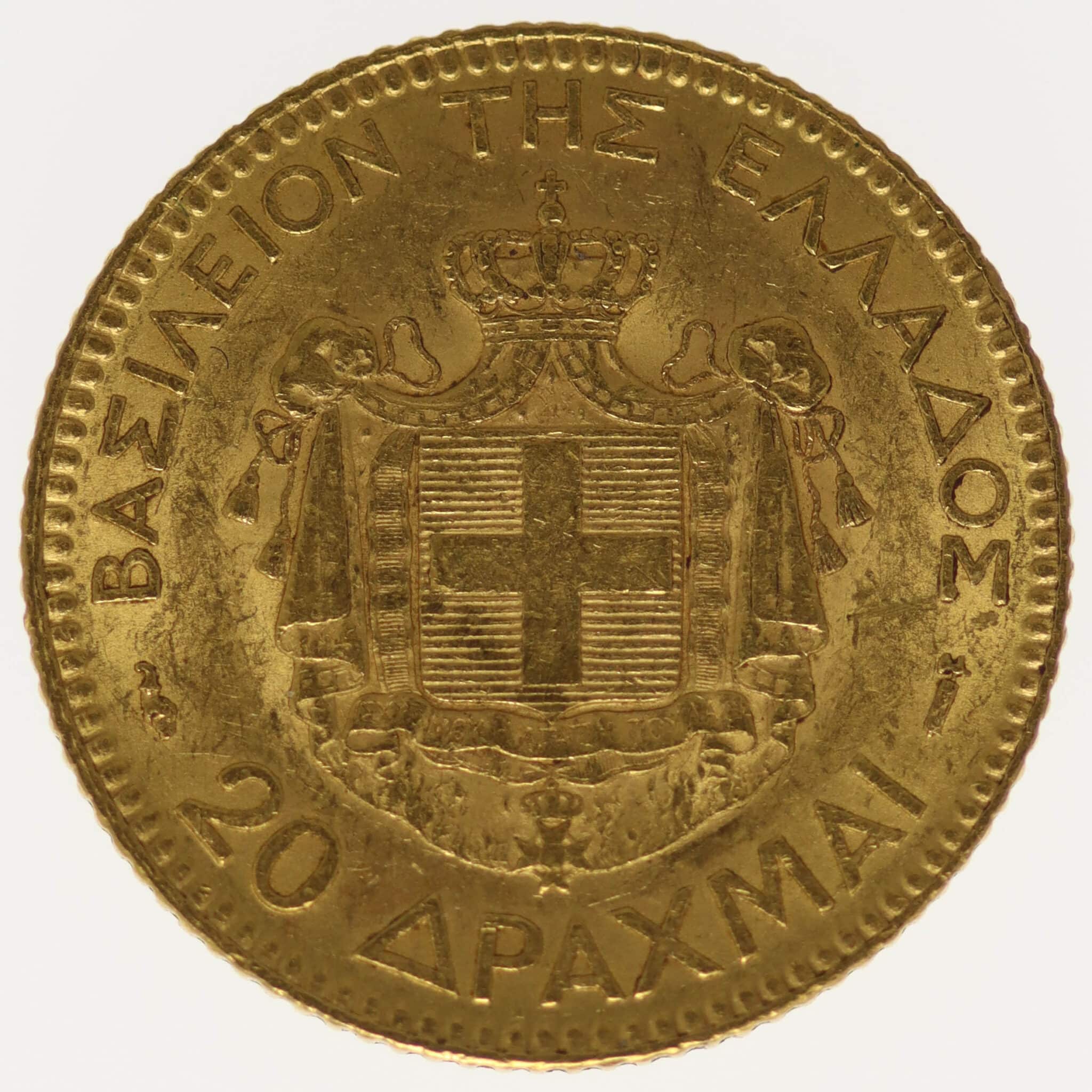 Griechenland Georg I. 20 Drachmen 1884