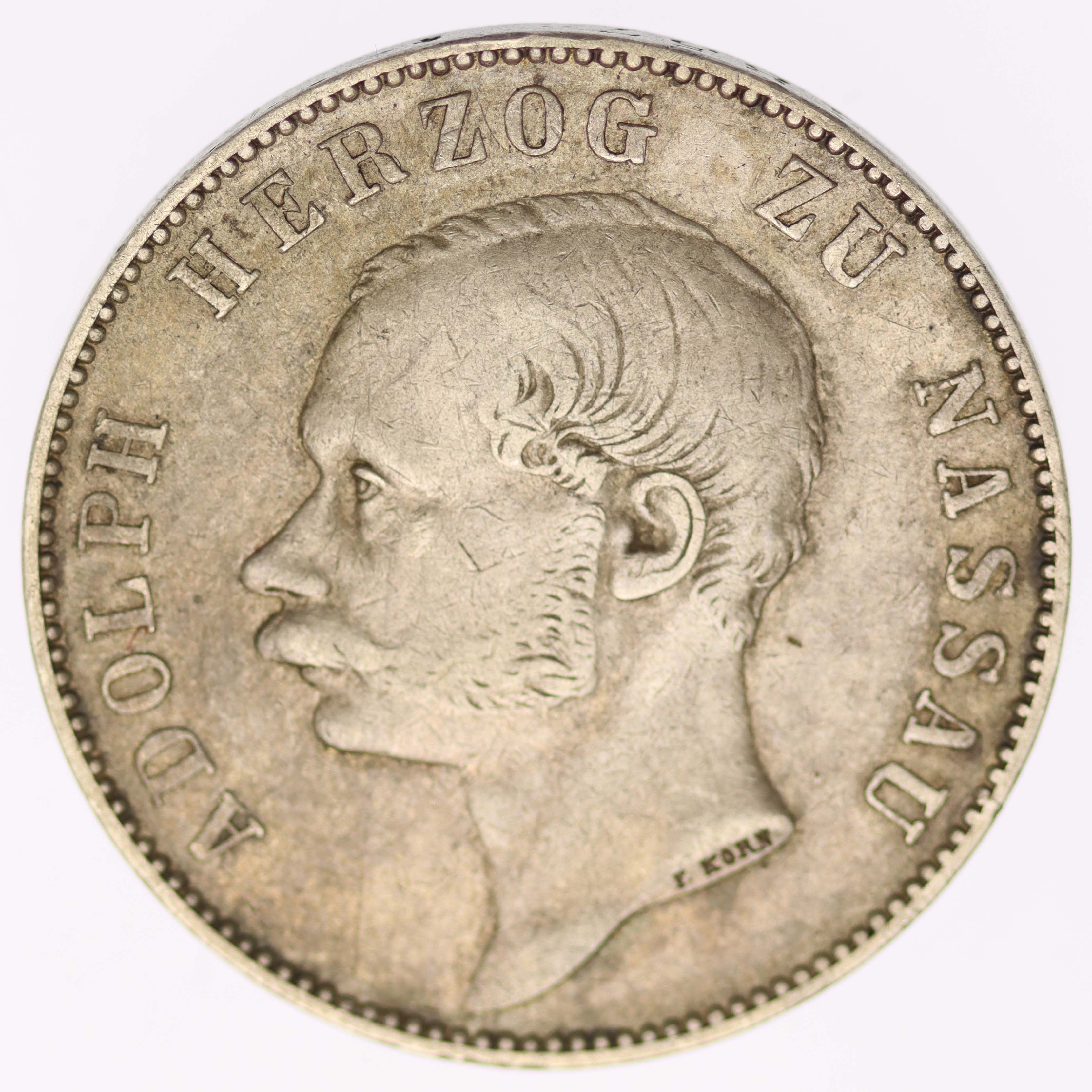 Nassau Adolph Vereinstaler 1863