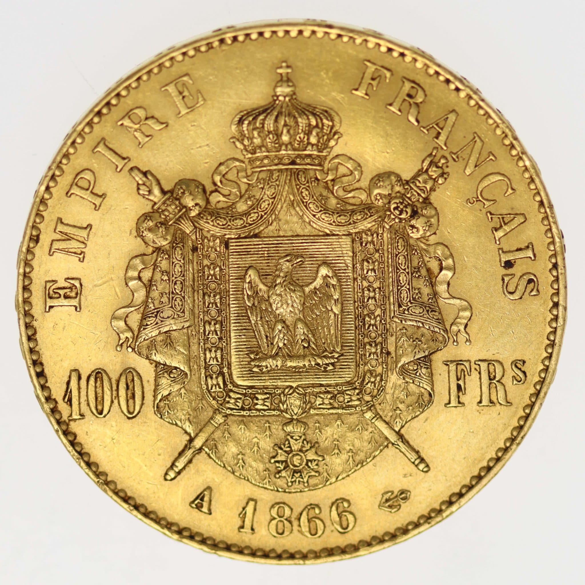 Frankreich Napoleon III. 100 Francs 1866 A