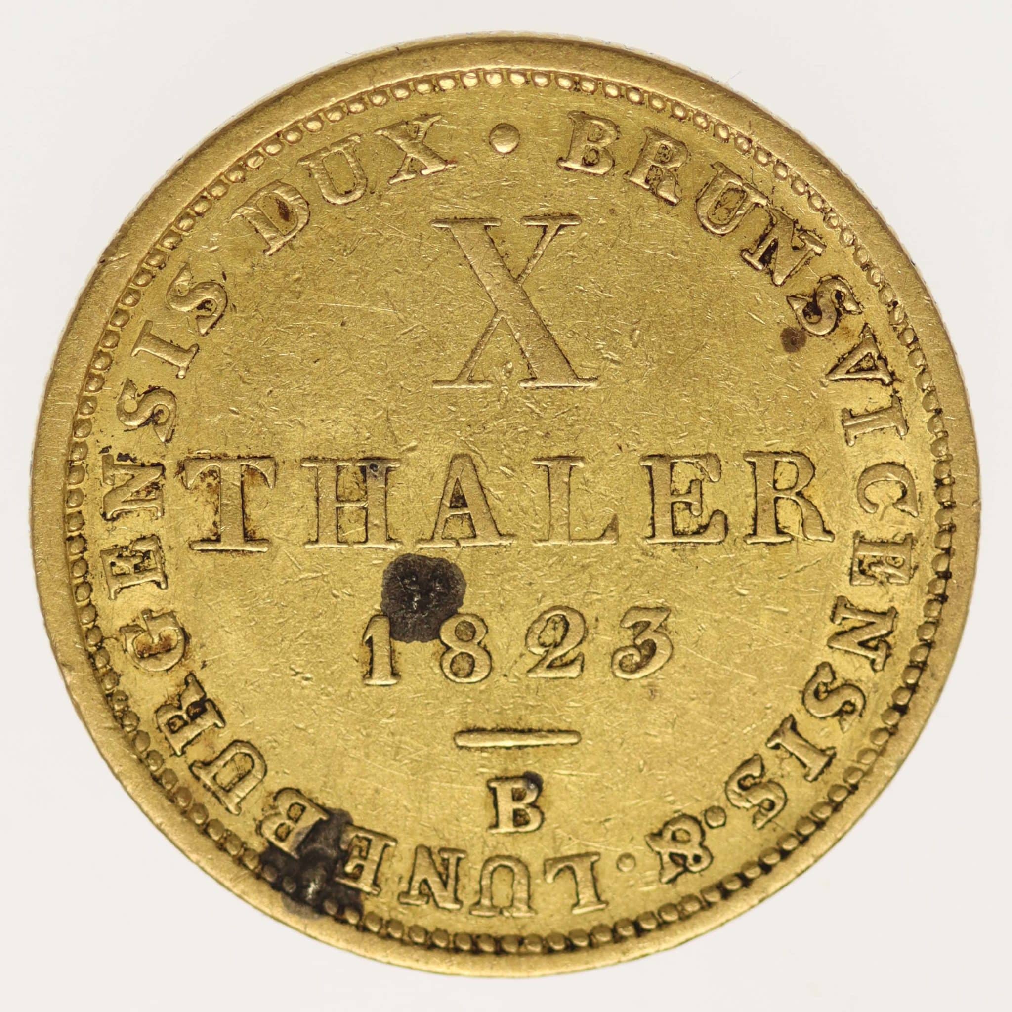 Braunschweig Calenberg Hannover Georg IV. 10 Taler 1823 B