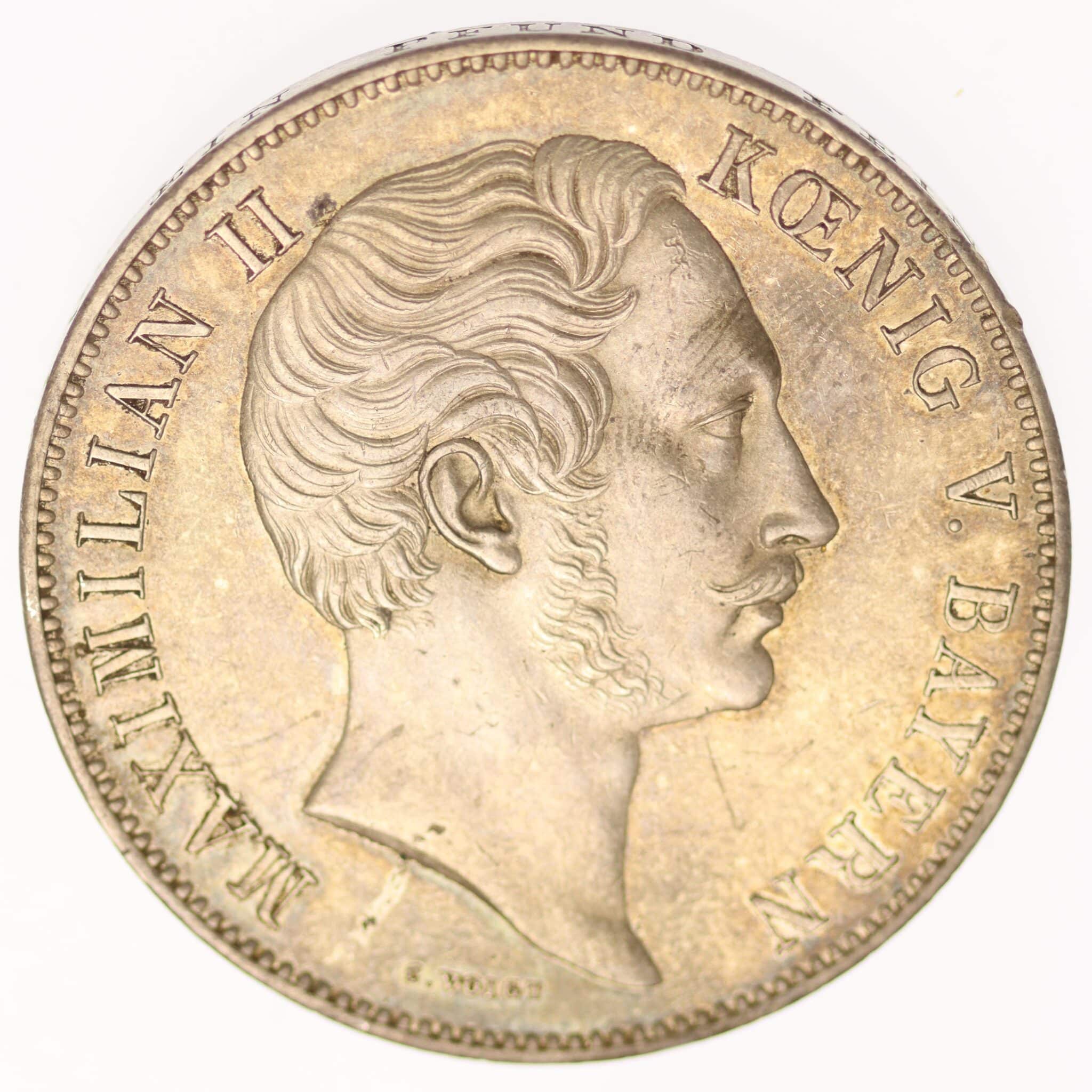 Bayern Maximilian II. Doppeltaler 1856