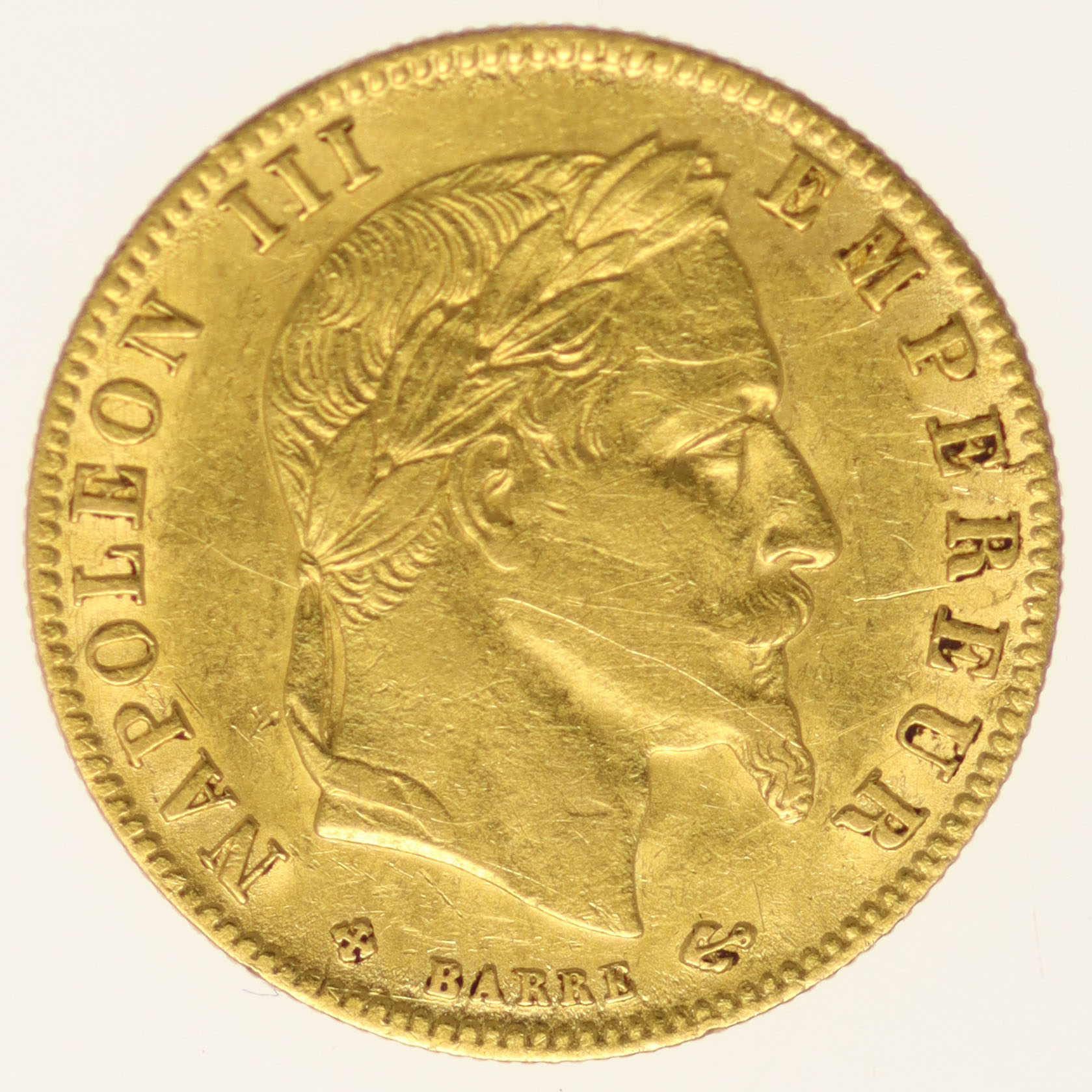 Frankreich Napoleon III. 5 Francs 1867 BB