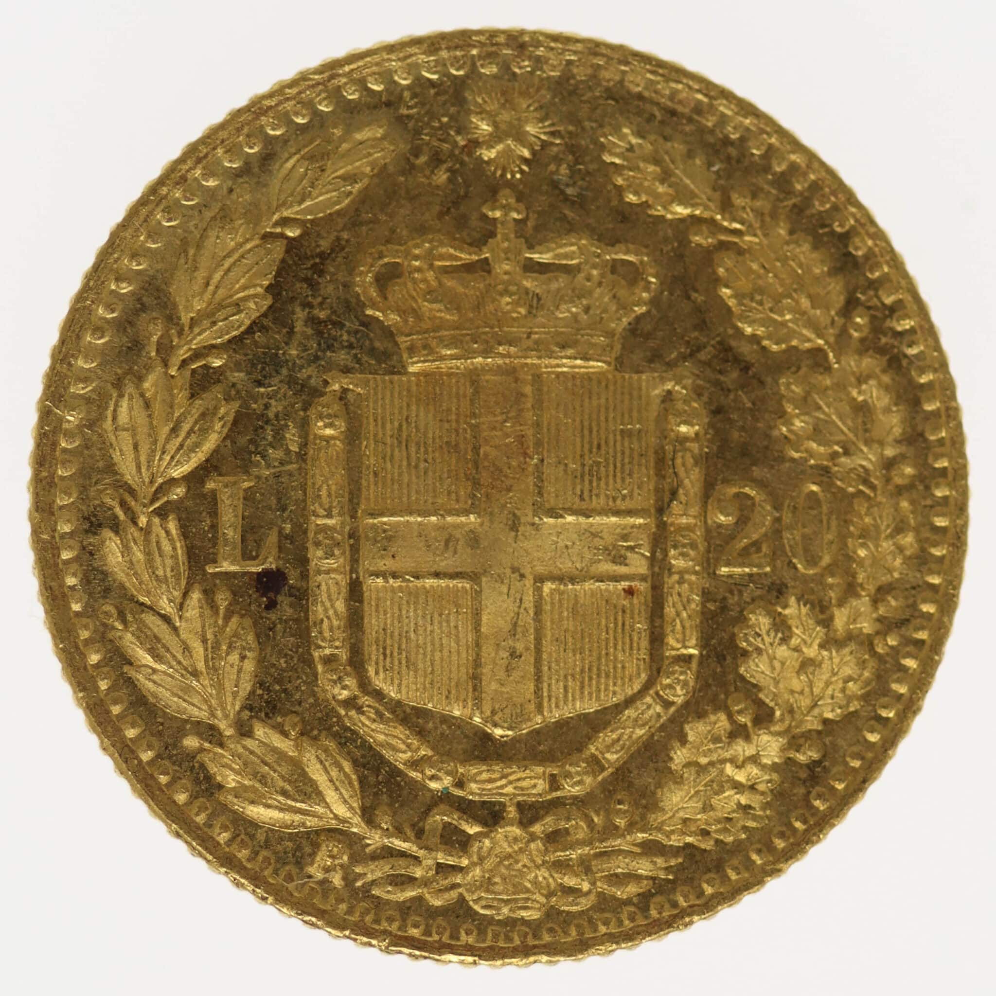 Italien Umberto I. 20 Lire 1882