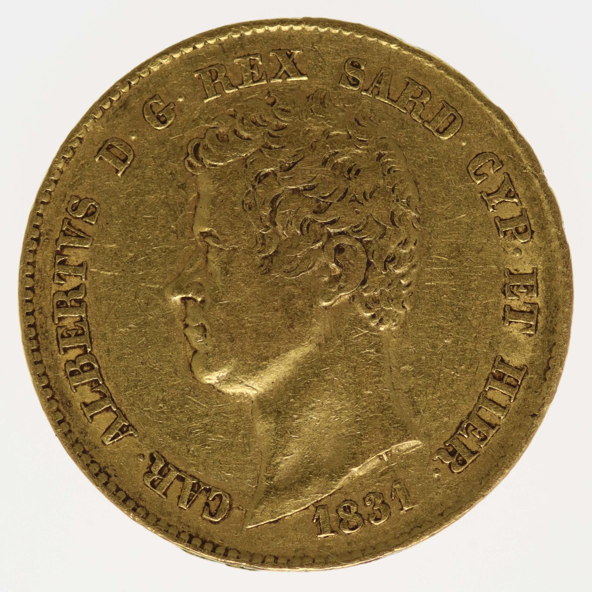 Italien Sardinien Karl Albert 20 Lire 1831