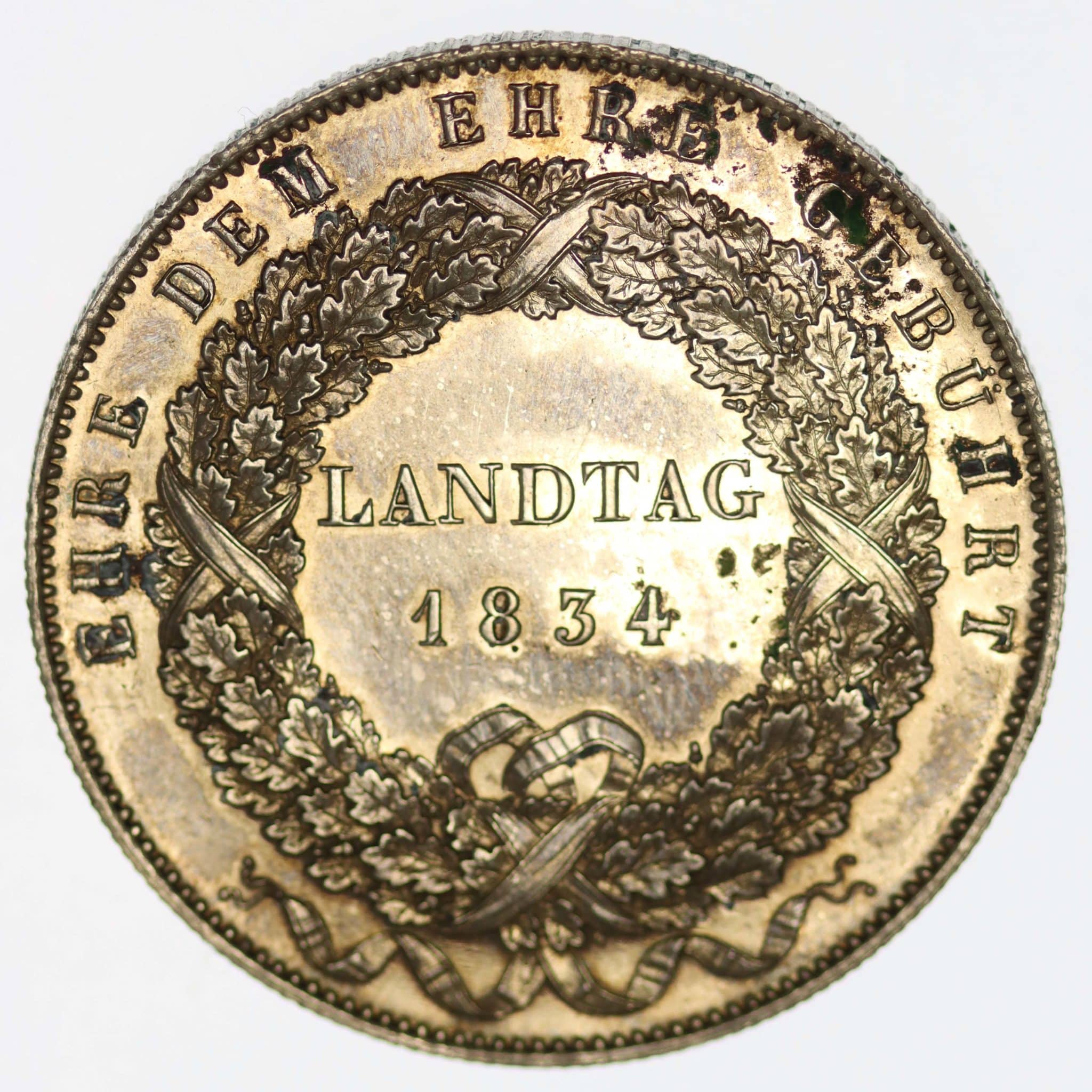 Bayern Ludwig I. Geschichtstaler 1834