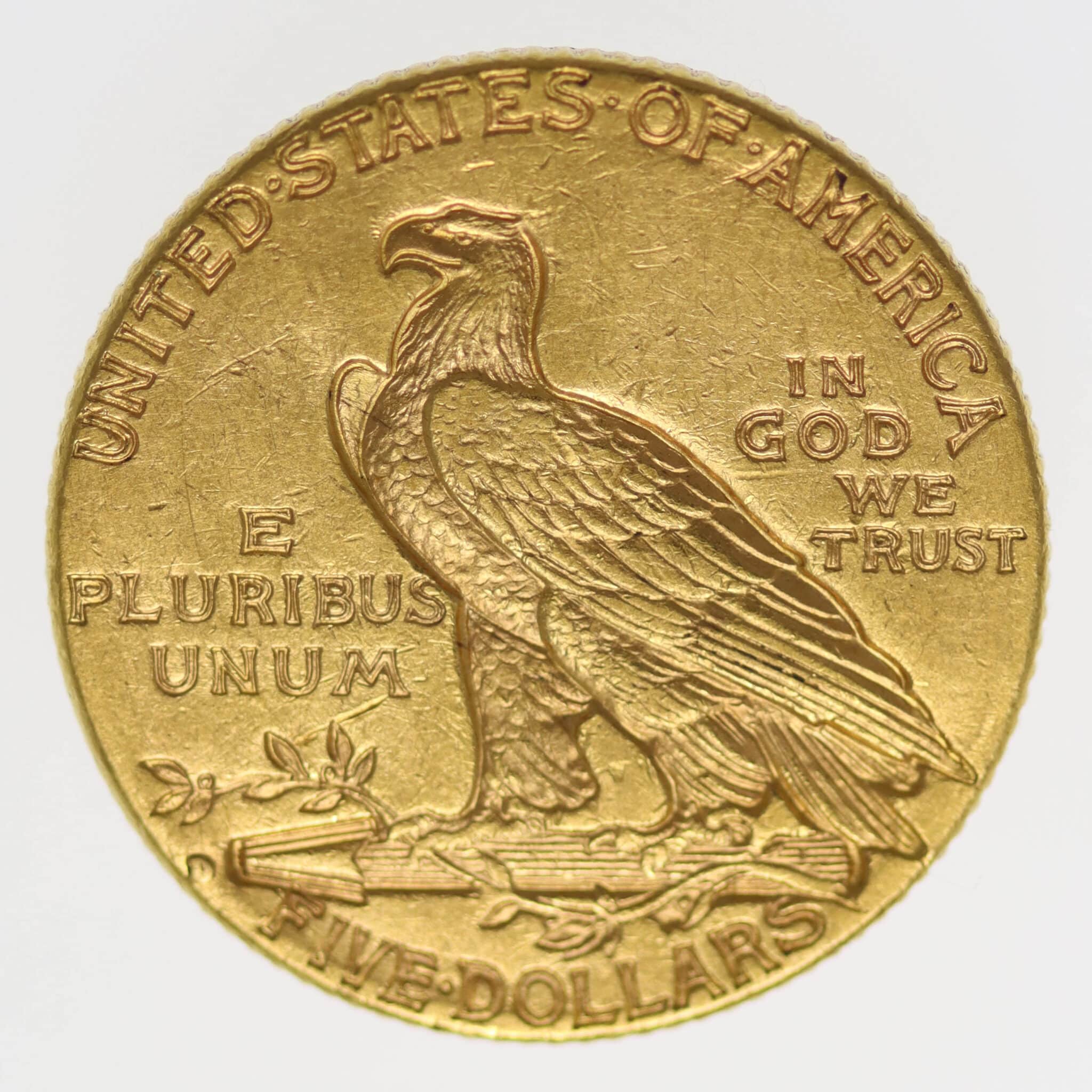 USA 5 Dollars 1914 D Indianer