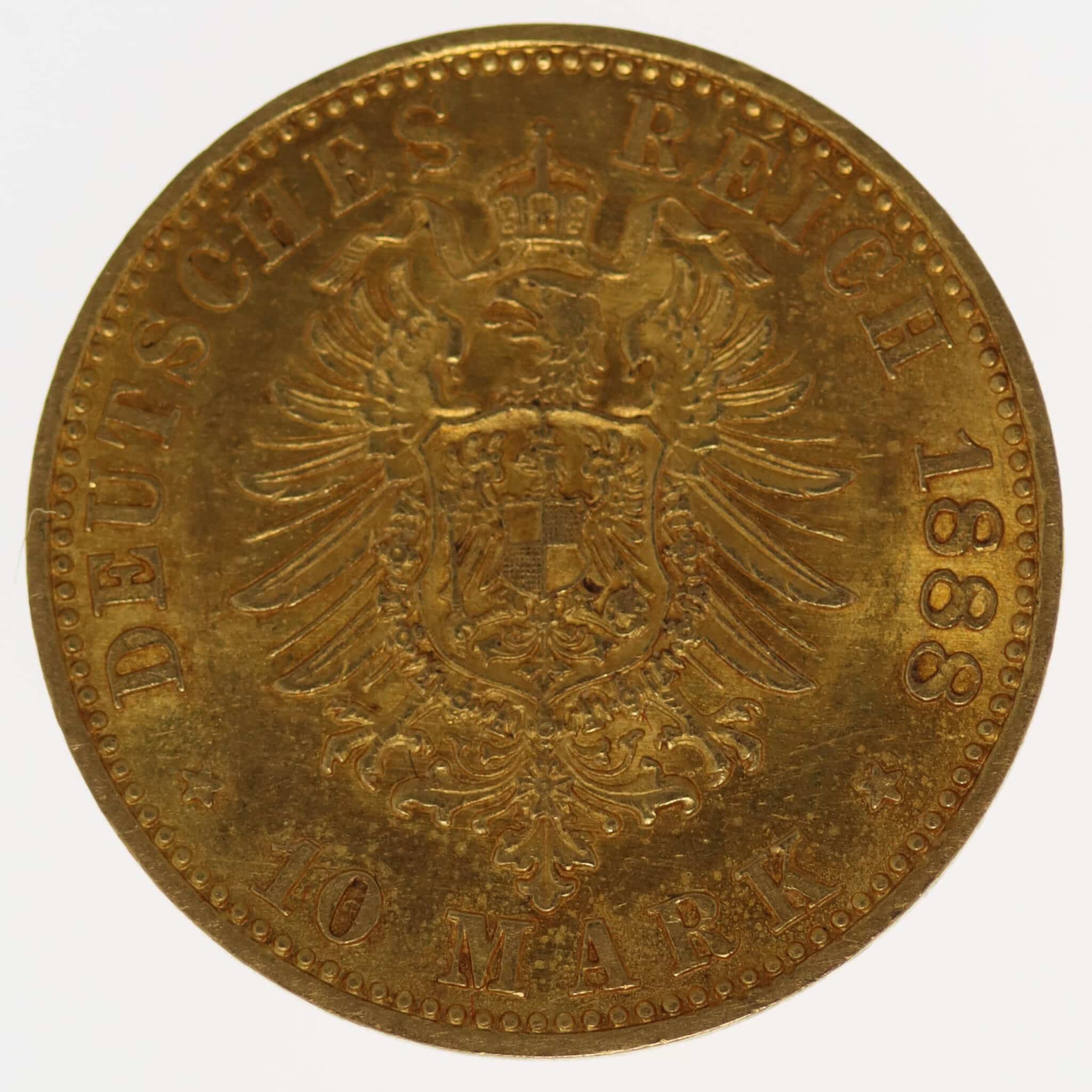 Preussen Friedrich III. 10 Mark 1888