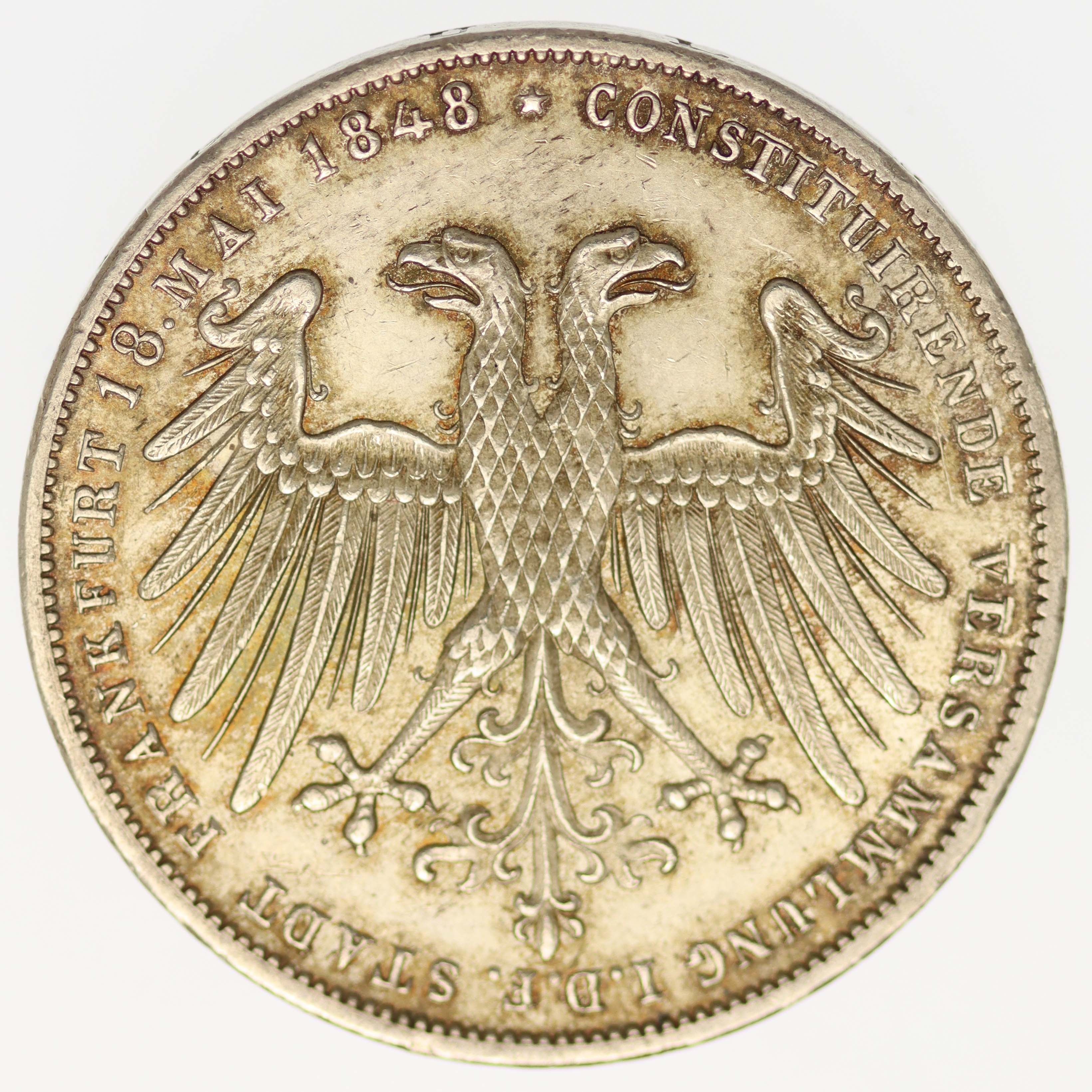 Frankfurt Stadt Doppelgulden 1848
