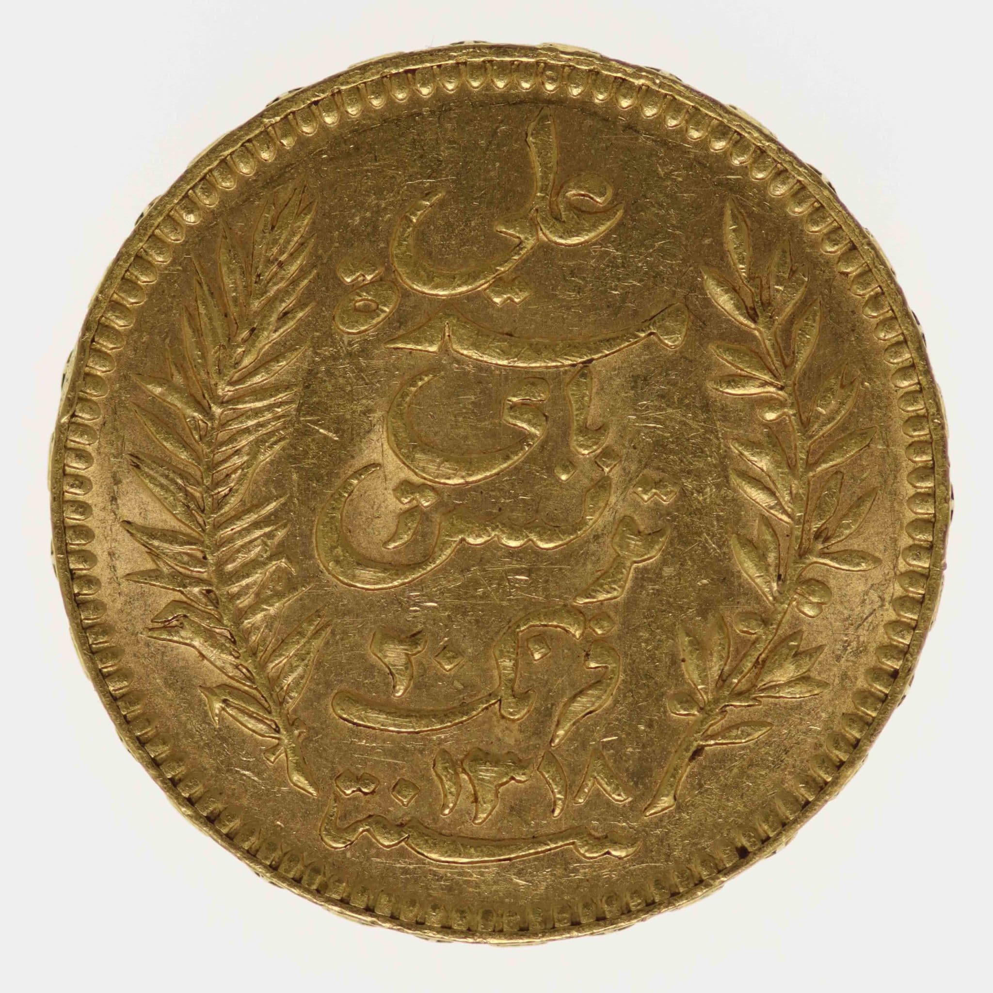 Tunesien Ali Bey 20 Francs 1900
