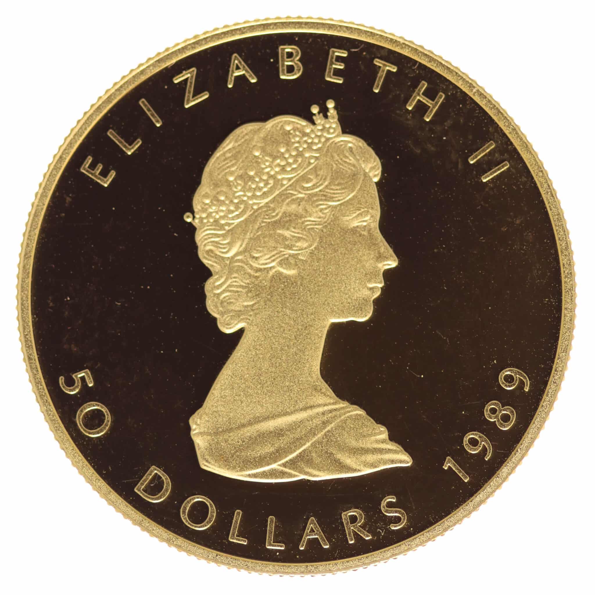 Kanada Elisabeth II. 50 Dollars 1989 Maple Leaf