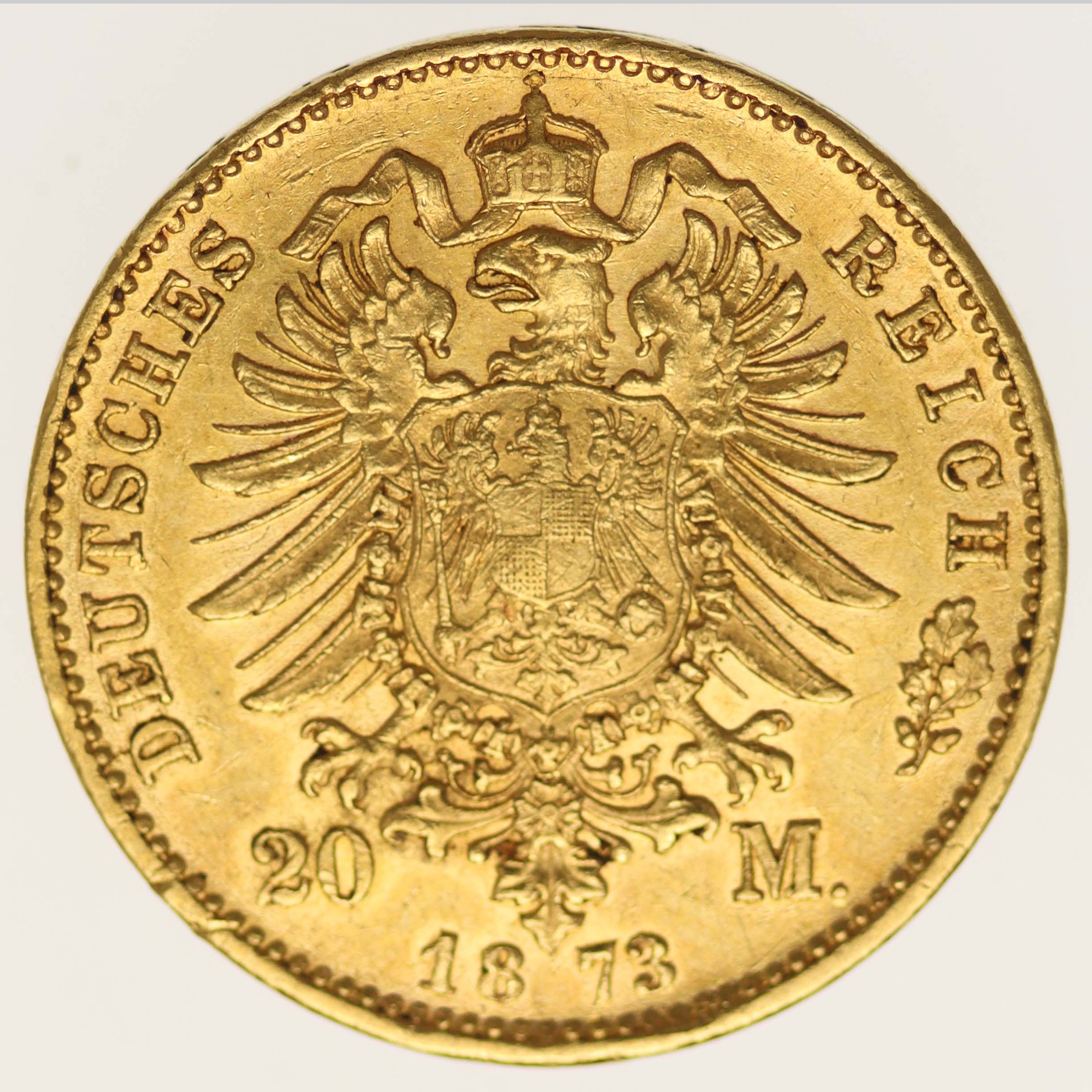 Bayern Ludwig II. 20 Mark 1873 D