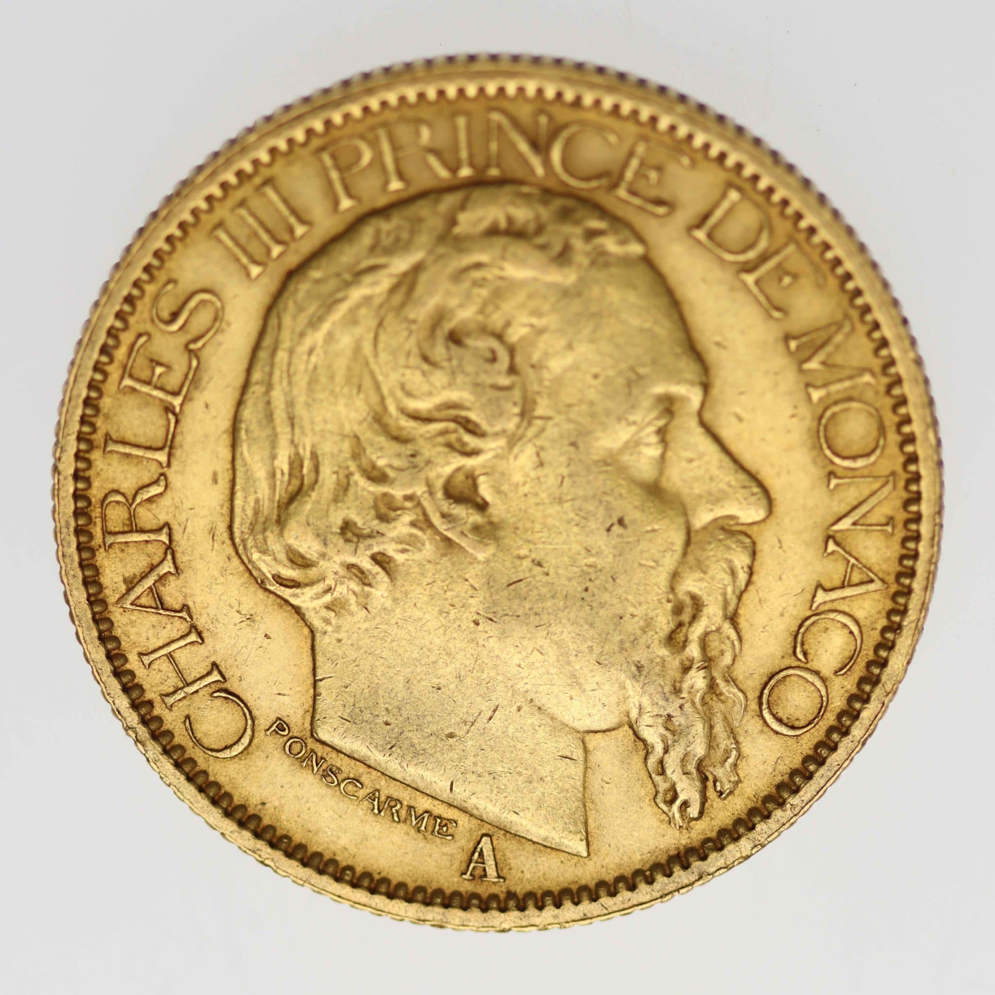 Monaco Charles III. 100 Francs 1886