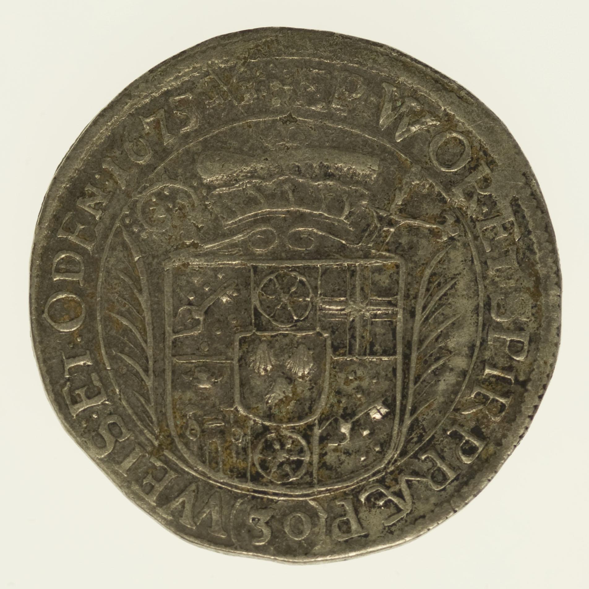 Mainz Lothar Friedrich von Metternich Burscheid 30 Kreuzer 1675